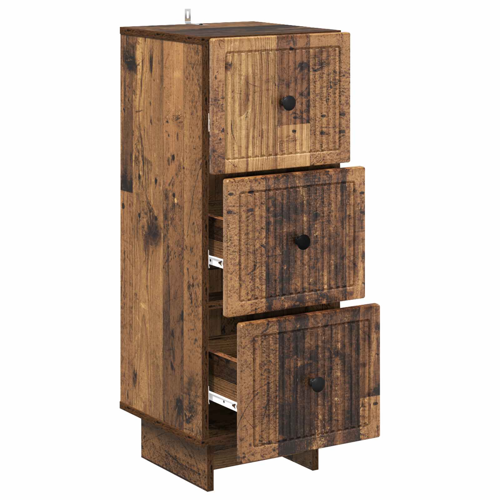 Schubladenschrank Altholz 33 x 34,5 x 90 cm Holzwerkstoff