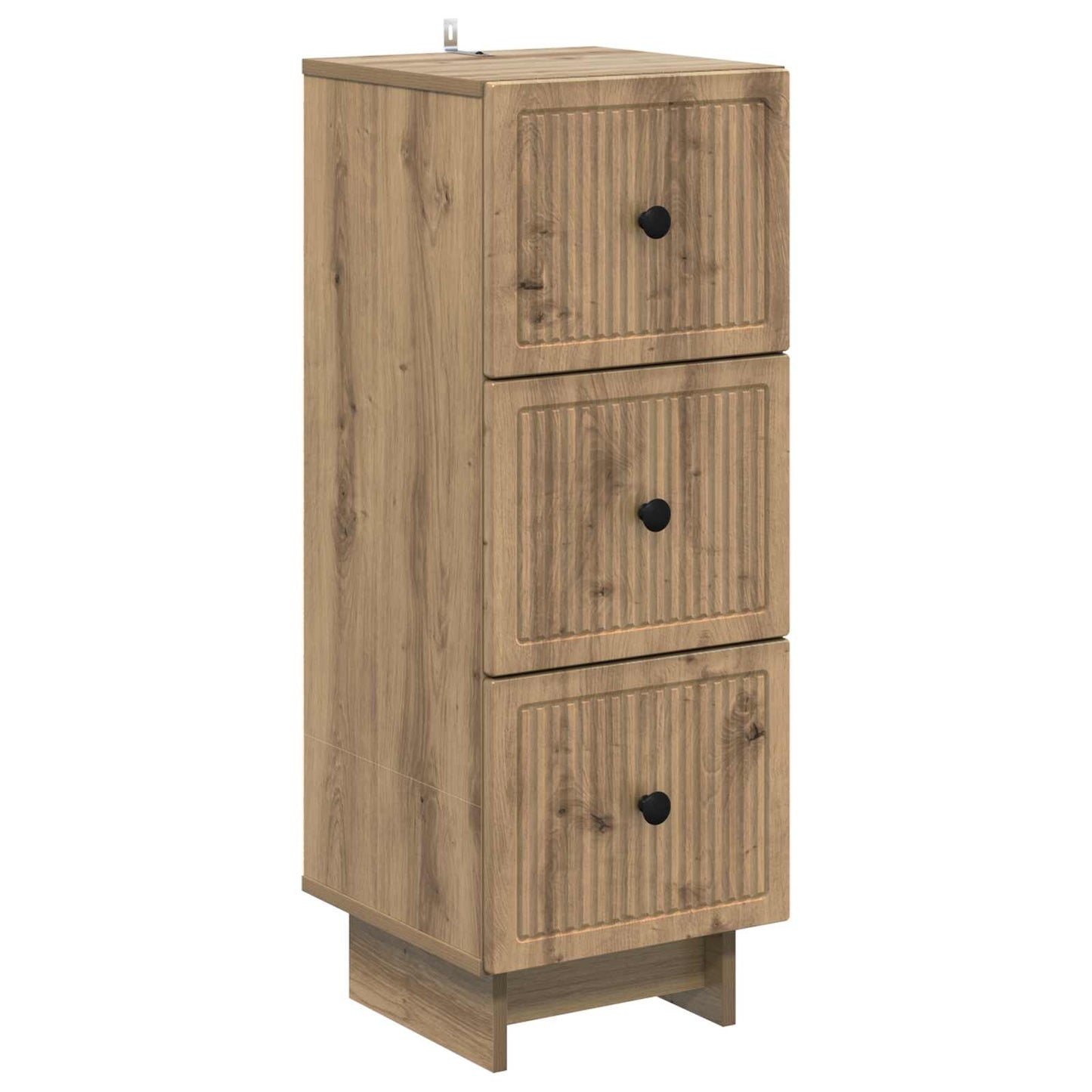 Schubladenschrank 33 x 34,5 x 90 cm Holzwerkstoff Artisan-Eiche