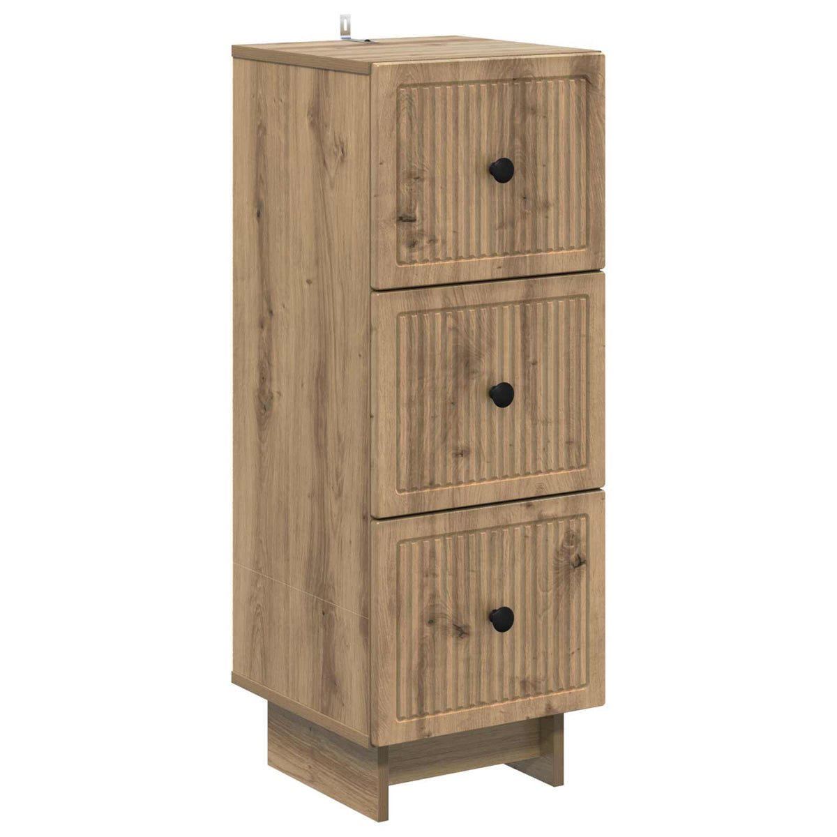 Schubladenschrank 33 x 34,5 x 90 cm Holzwerkstoff Artisan-Eiche