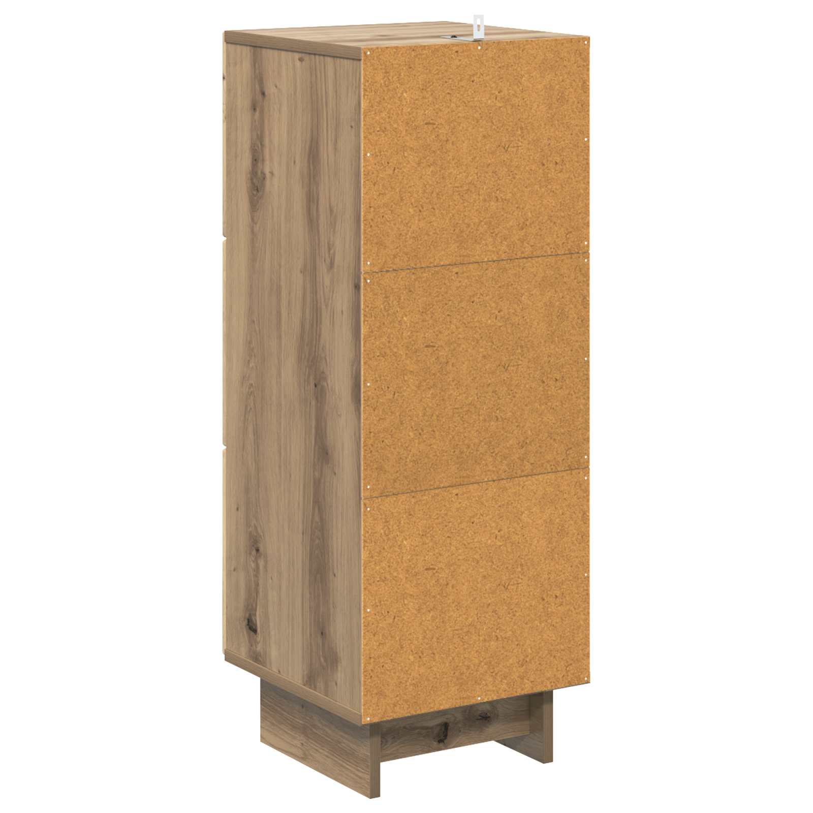 Schubladenschrank 33 x 34,5 x 90 cm Holzwerkstoff Artisan-Eiche