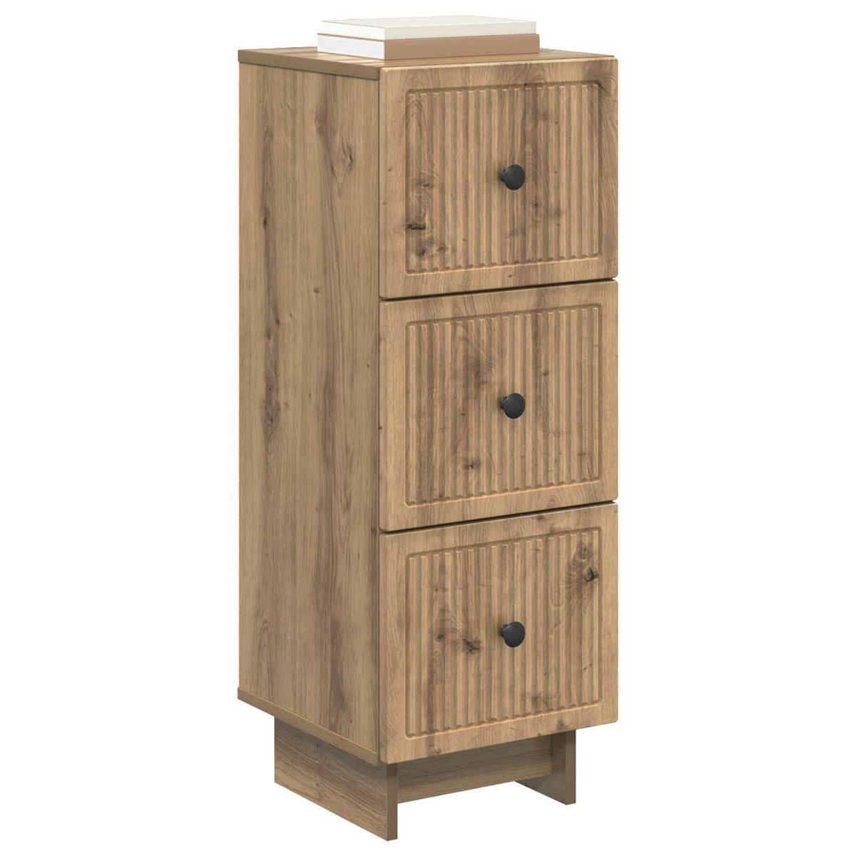 Schubladenschrank 33 x 34,5 x 90 cm Holzwerkstoff Artisan-Eiche