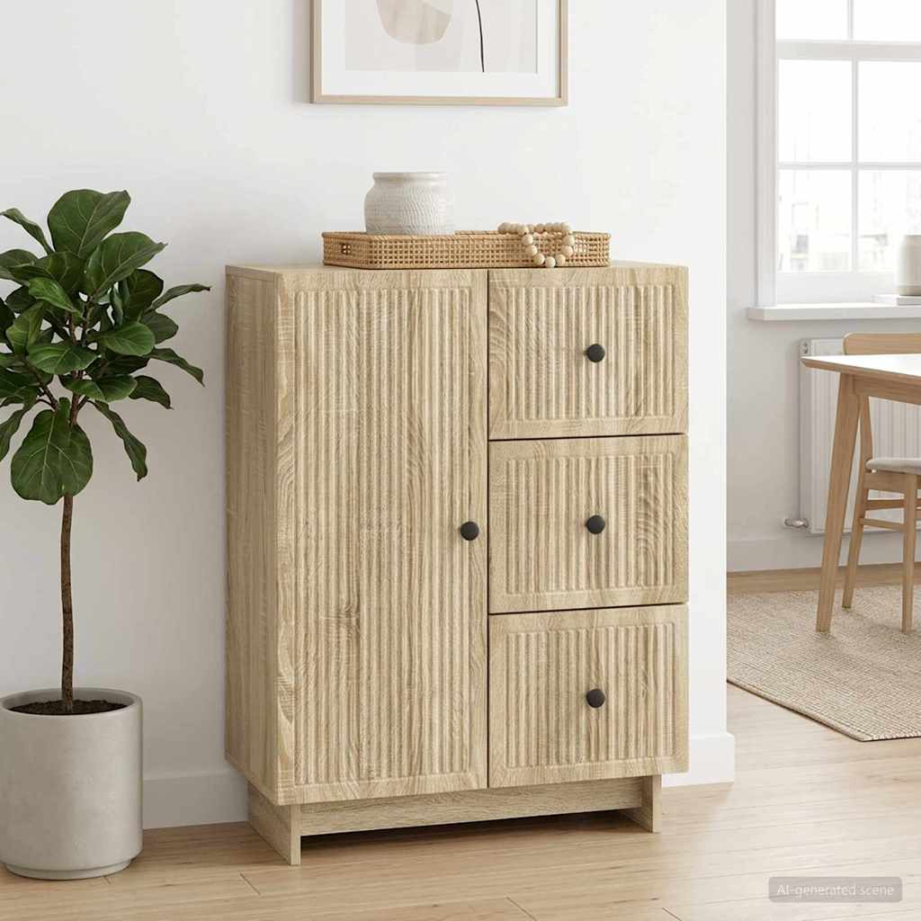 Sideboard Sonoma-Eiche 66 x 34,5 x 90 cm Holzwerkstoff