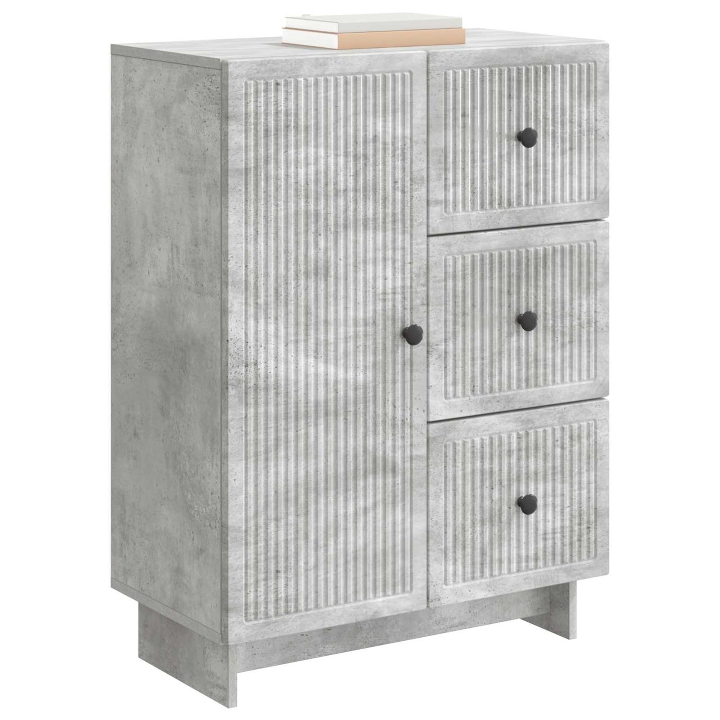 Sideboard Betongrau 66 x 34,5 x 90 cm Holzwerkstoff