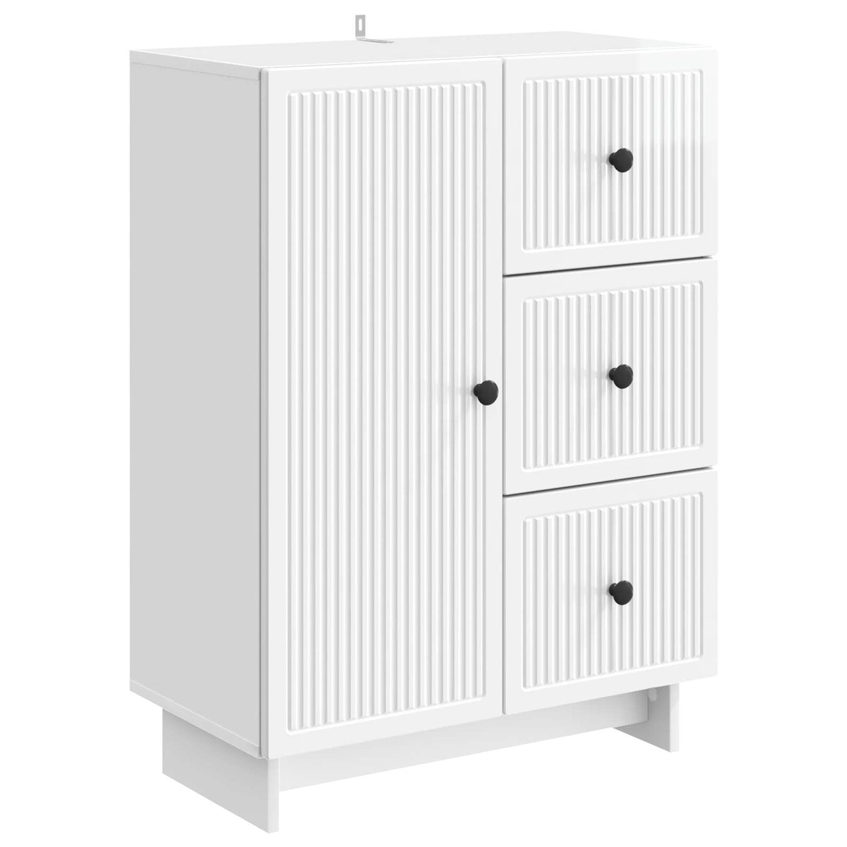 Sideboard Hochglanz Weiß 66 x 34,5 x 90 cm Holzwerkstoff
