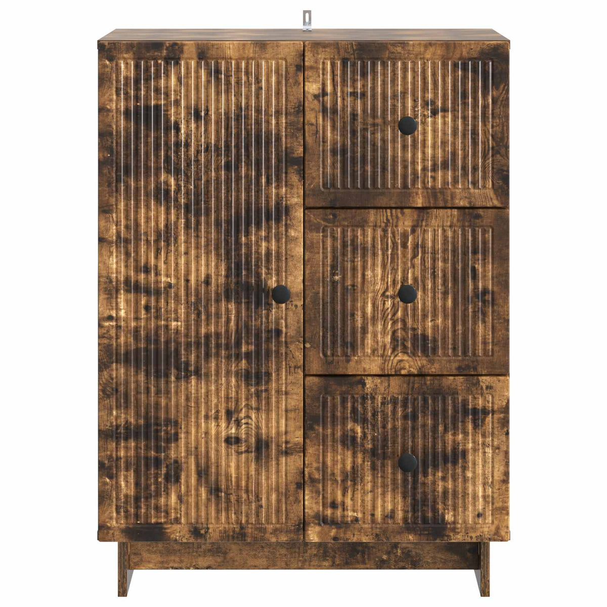 Sideboard Geräucherte Eiche 66 x 34,5 x 90 cm Holzwerkstoff