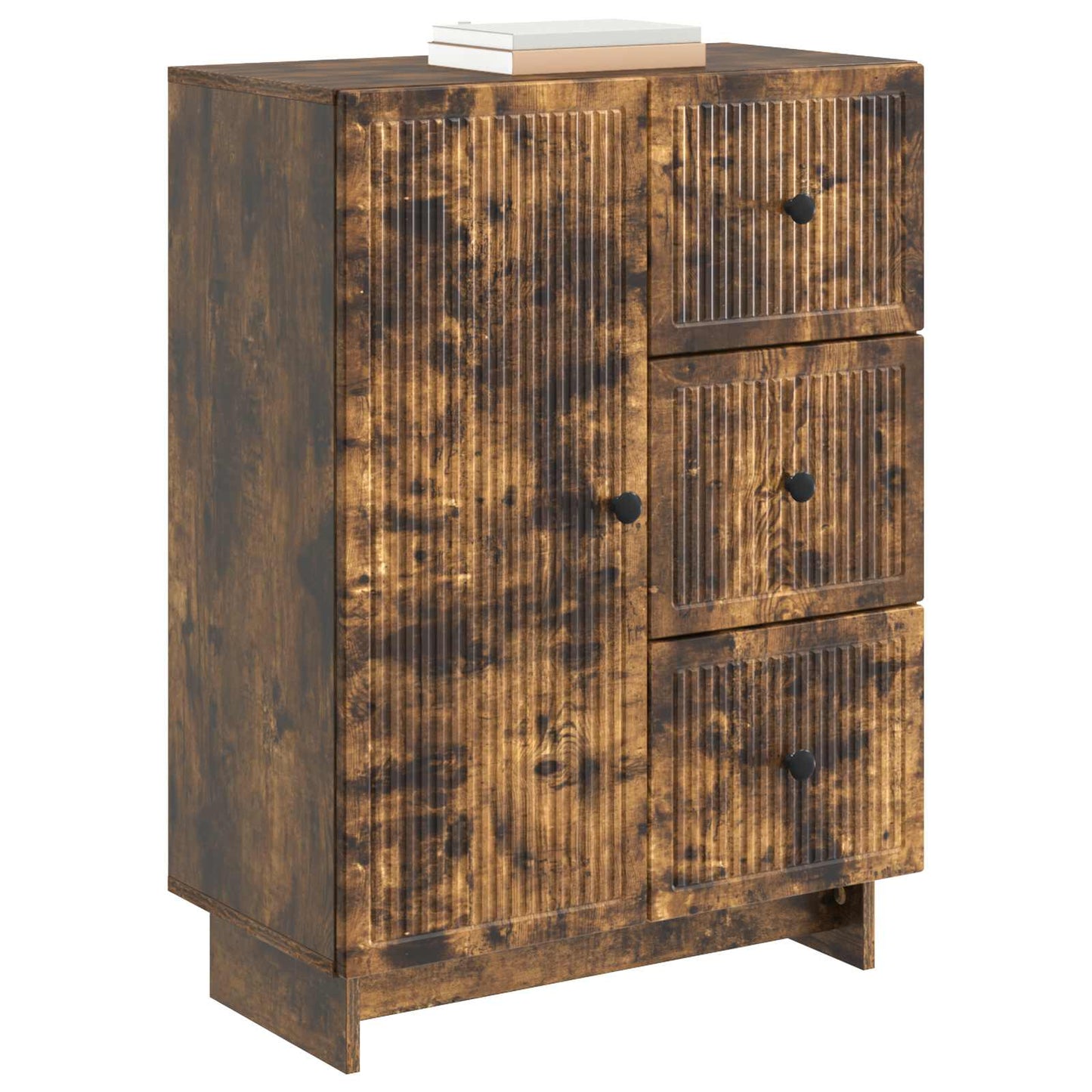 Sideboard Geräucherte Eiche 66 x 34,5 x 90 cm Holzwerkstoff