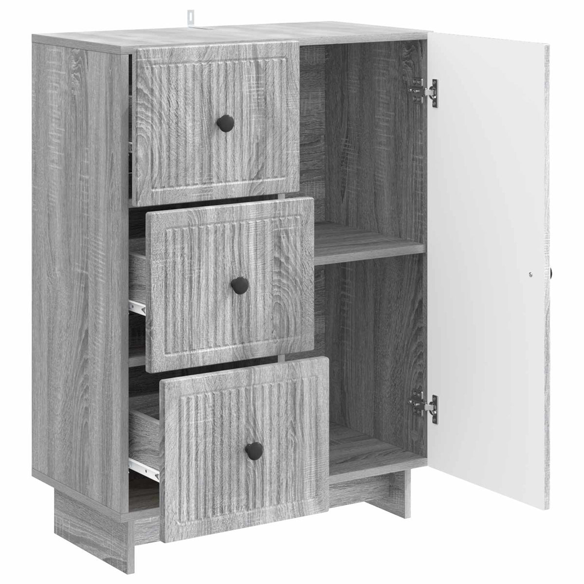 Sideboard Graues Sonoma 66 x 34,5 x 90 cm Holzwerkstoff