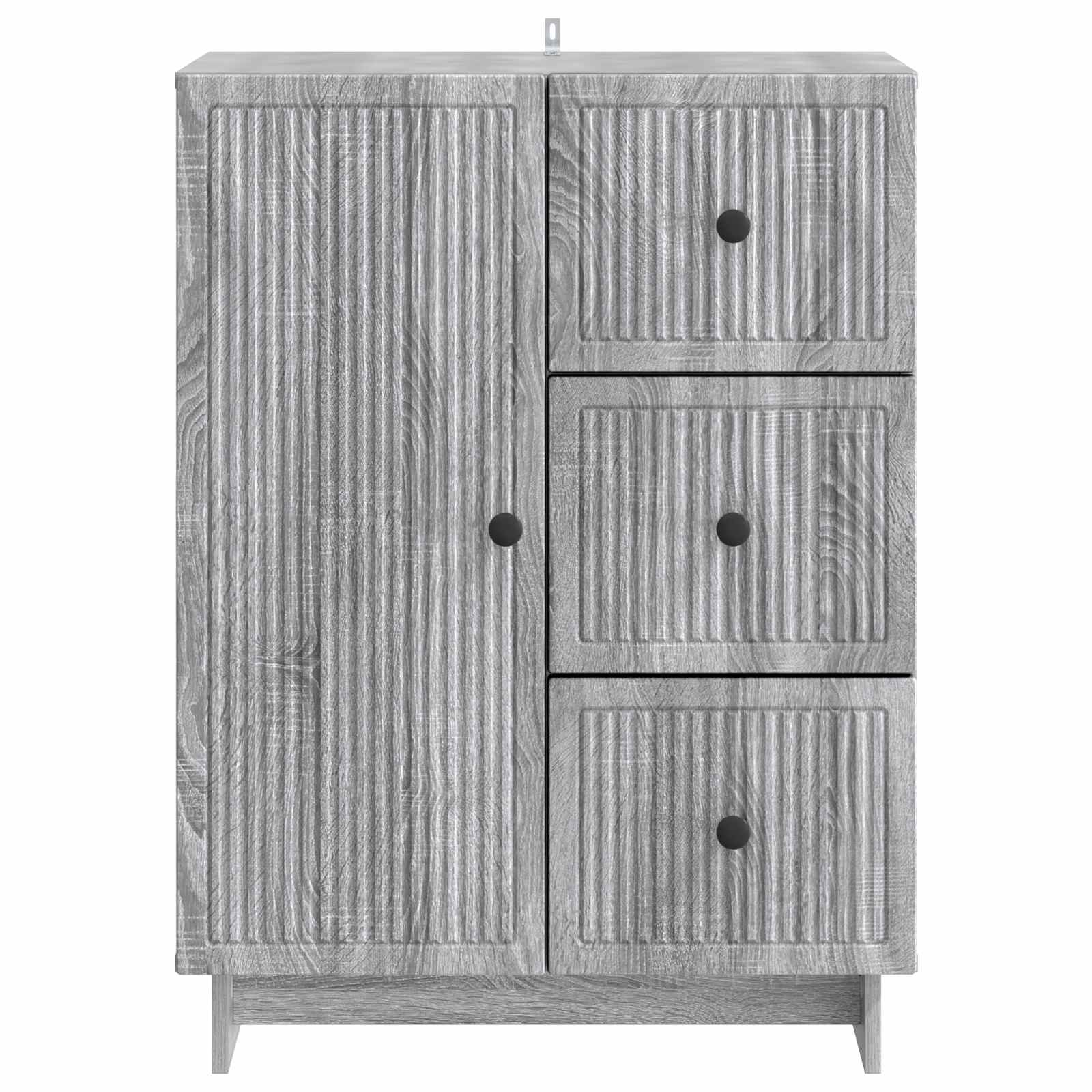 Sideboard Graues Sonoma 66 x 34,5 x 90 cm Holzwerkstoff