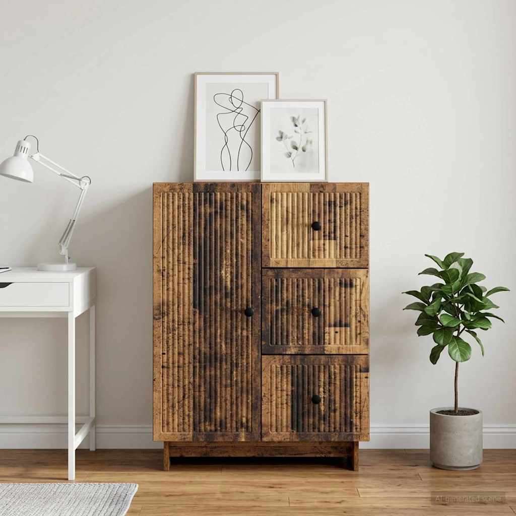Sideboard Altholz 66 x 34,5 x 90 cm Holzwerkstoff
