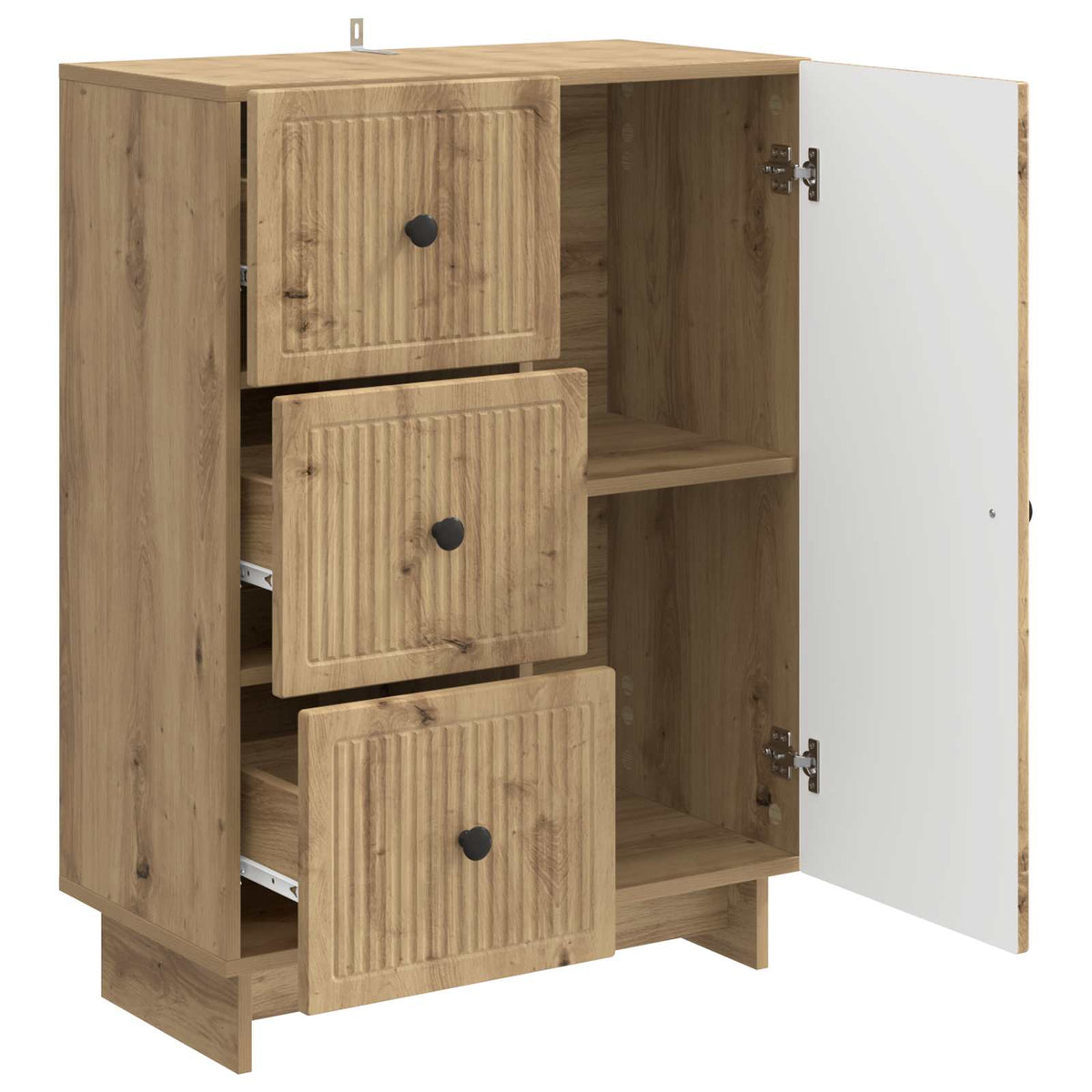 Sideboard Artisan-Eiche 66 x 34,5 x 90 cm Holzwerkstoff