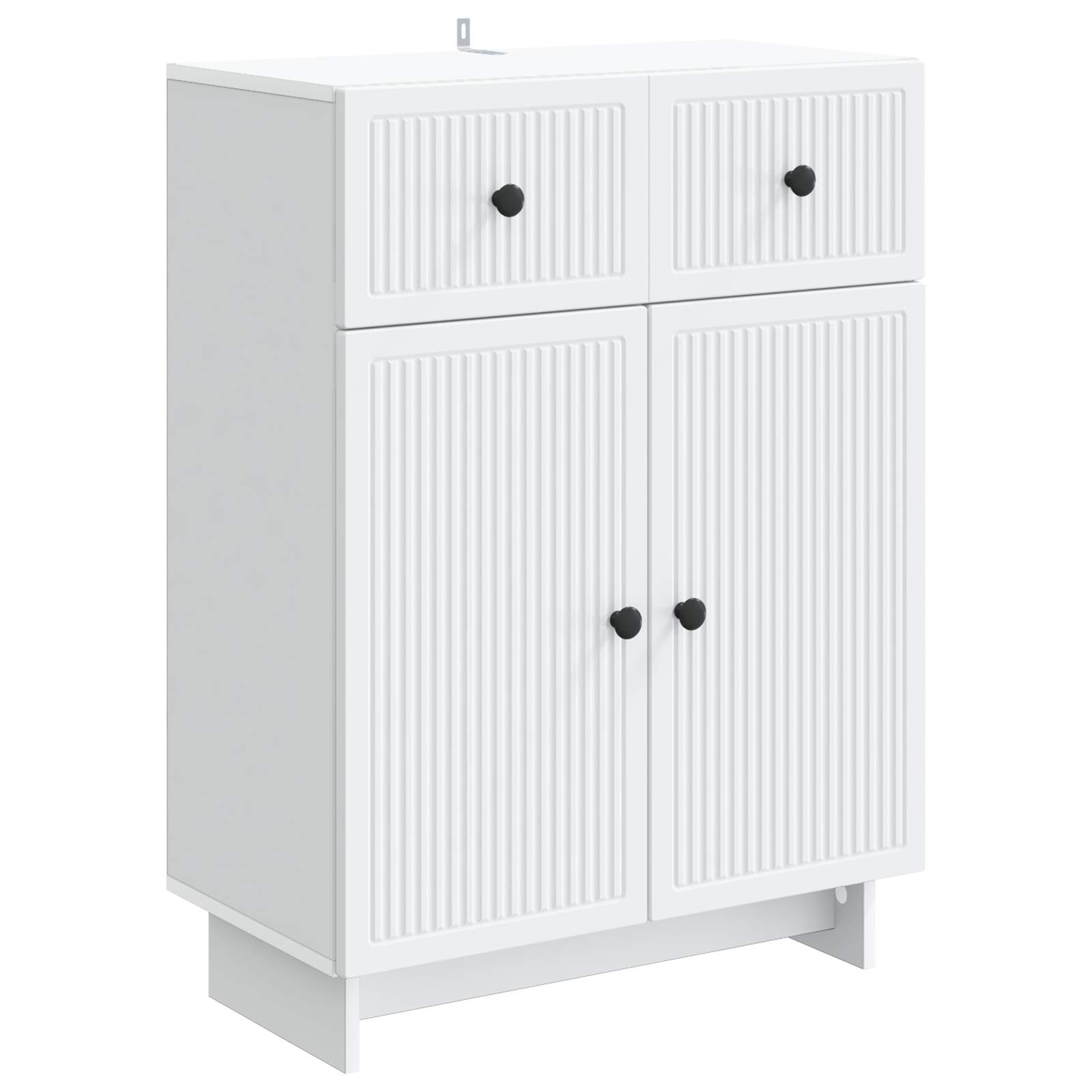 Sideboard Weiß 66 x 34,5 x 90 cm Holzwerkstoff