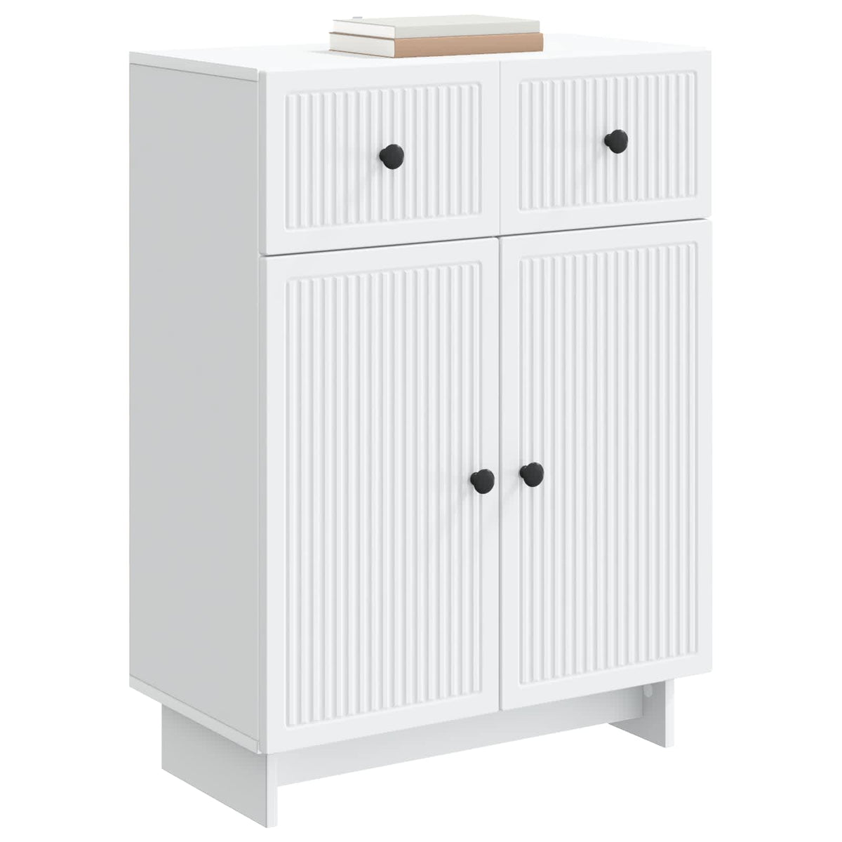 Sideboard Weiß 66 x 34,5 x 90 cm Holzwerkstoff