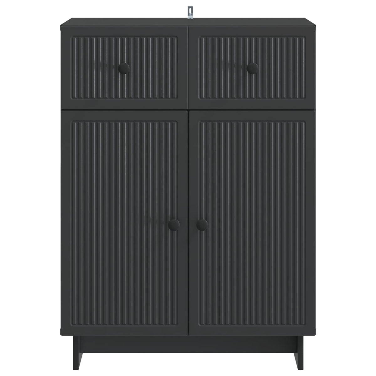Sideboard Schwarz 66 x 34,5 x 90 cm Holzwerkstoff