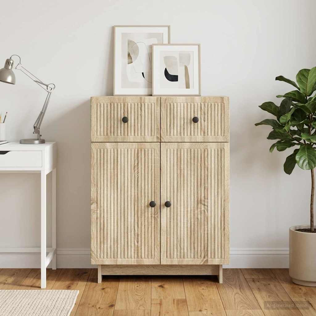 Sideboard Sonoma-Eiche 66 x 34,5 x 90 cm Holzwerkstoff