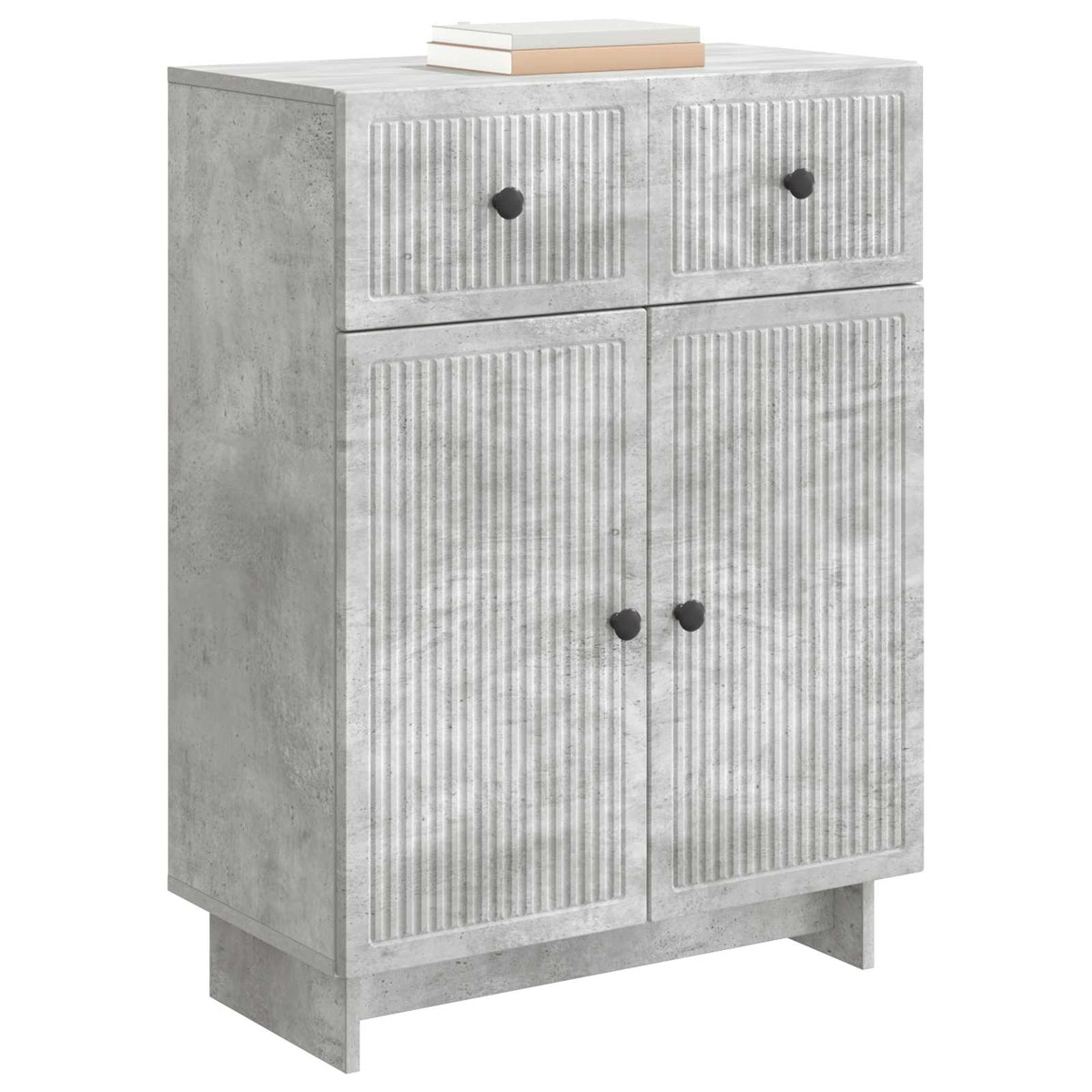 Sideboard Betongrau 66 x 34,5 x 90 cm Holzwerkstoff