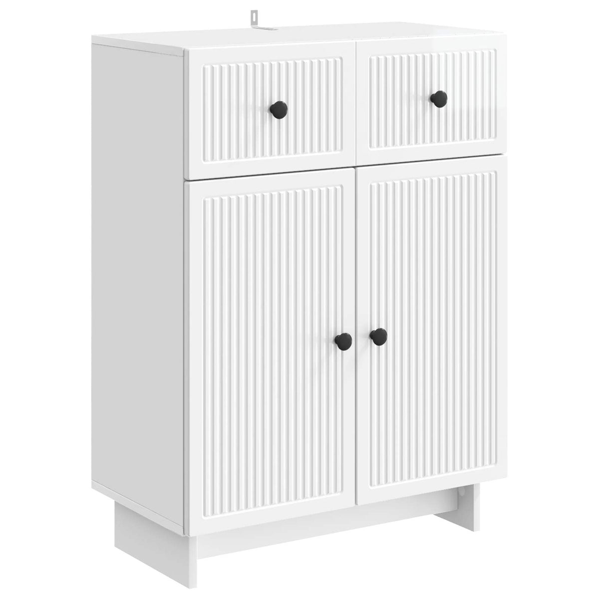 Sideboard Hochglanz Weiß 66 x 34,5 x 90 cm Holzwerkstoff