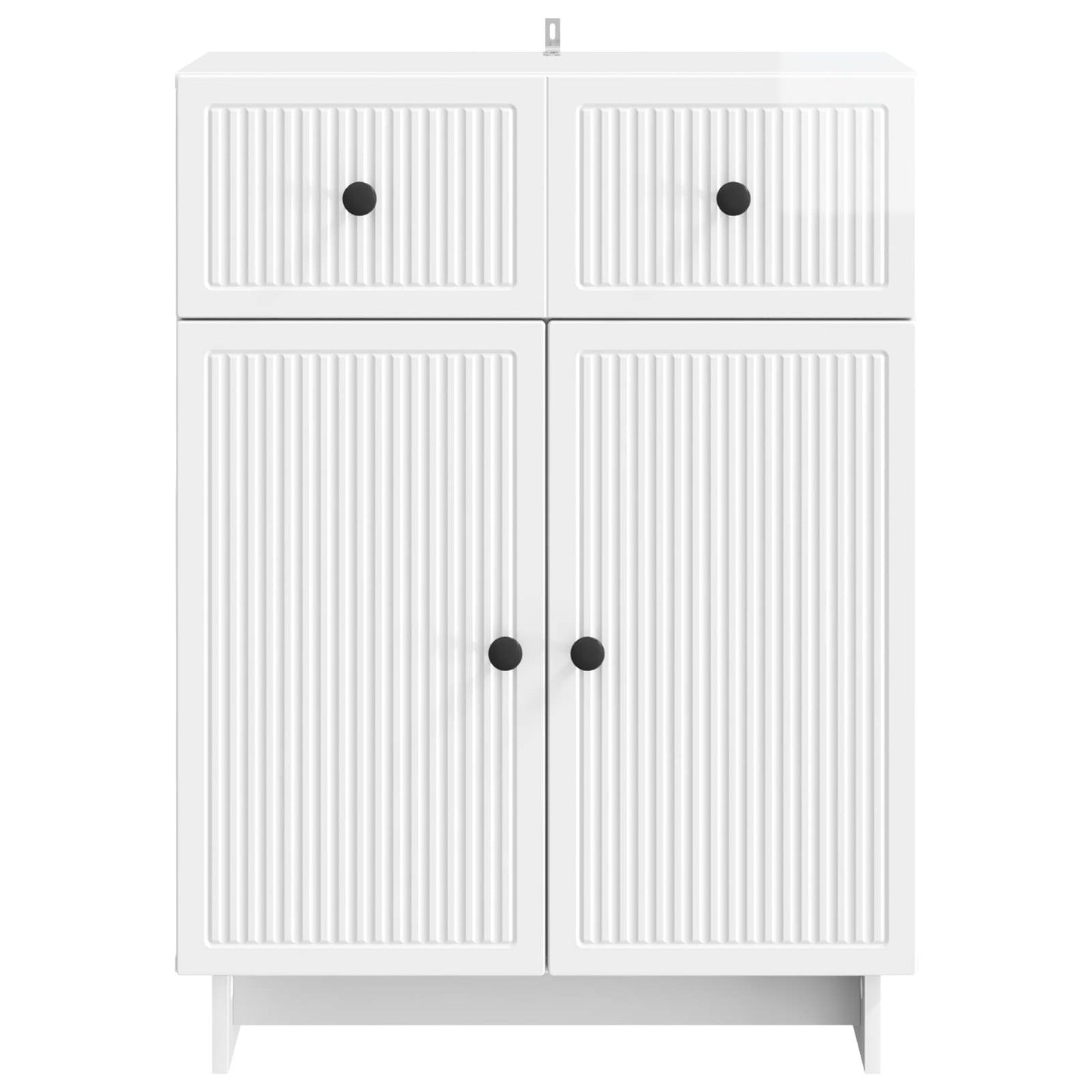 Sideboard Hochglanz Weiß 66 x 34,5 x 90 cm Holzwerkstoff