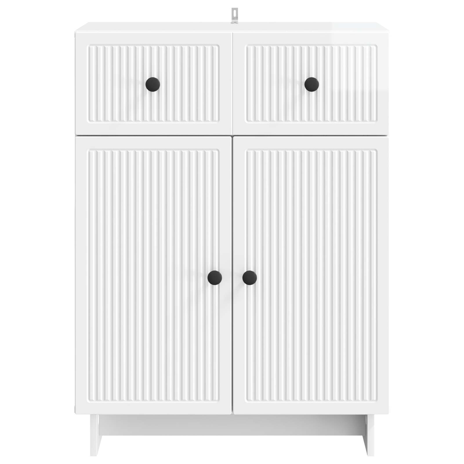 Sideboard Hochglanz Weiß 66 x 34,5 x 90 cm Holzwerkstoff