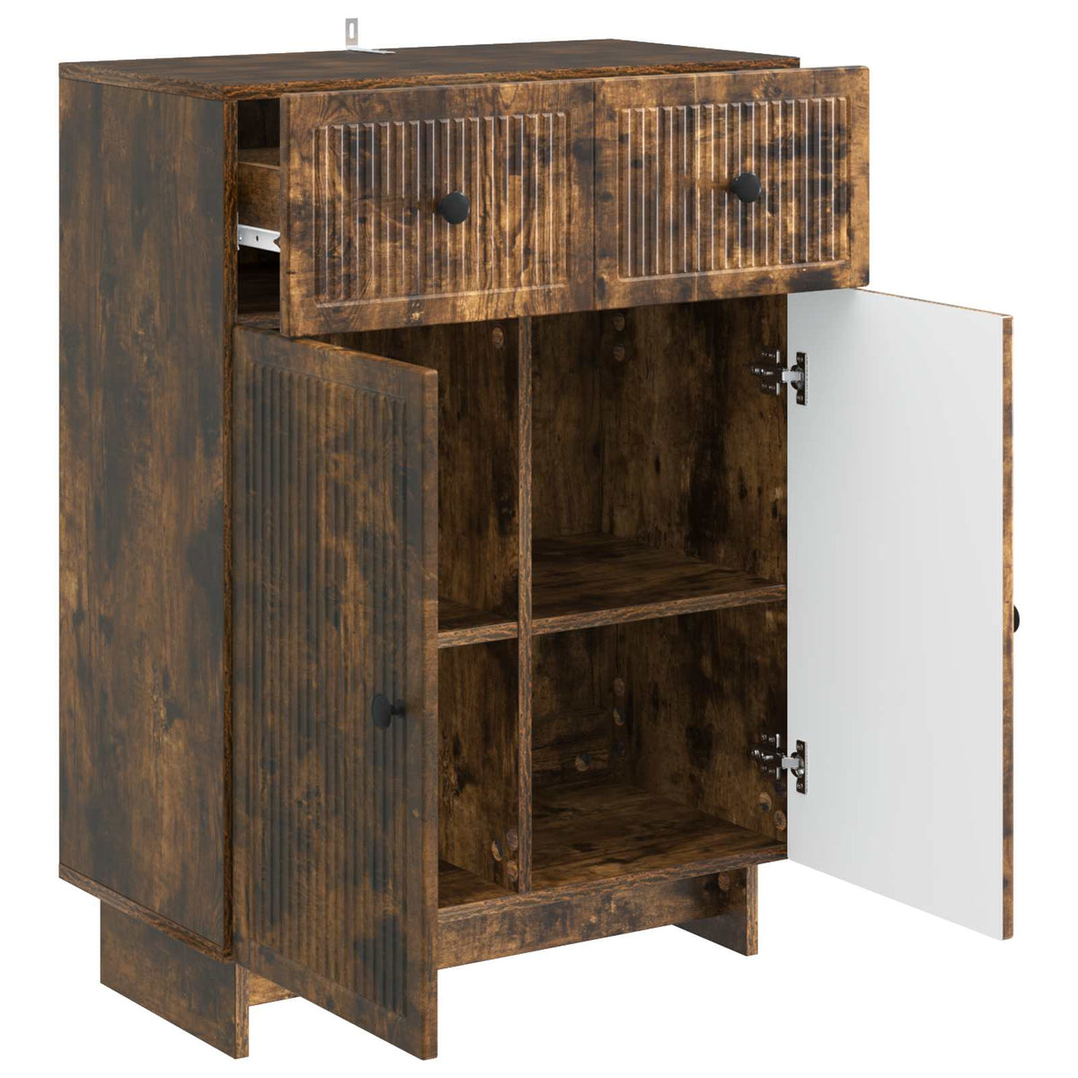 Sideboard Räuchereiche 66 x 34,5 x 90 cm Holzwerkstoff