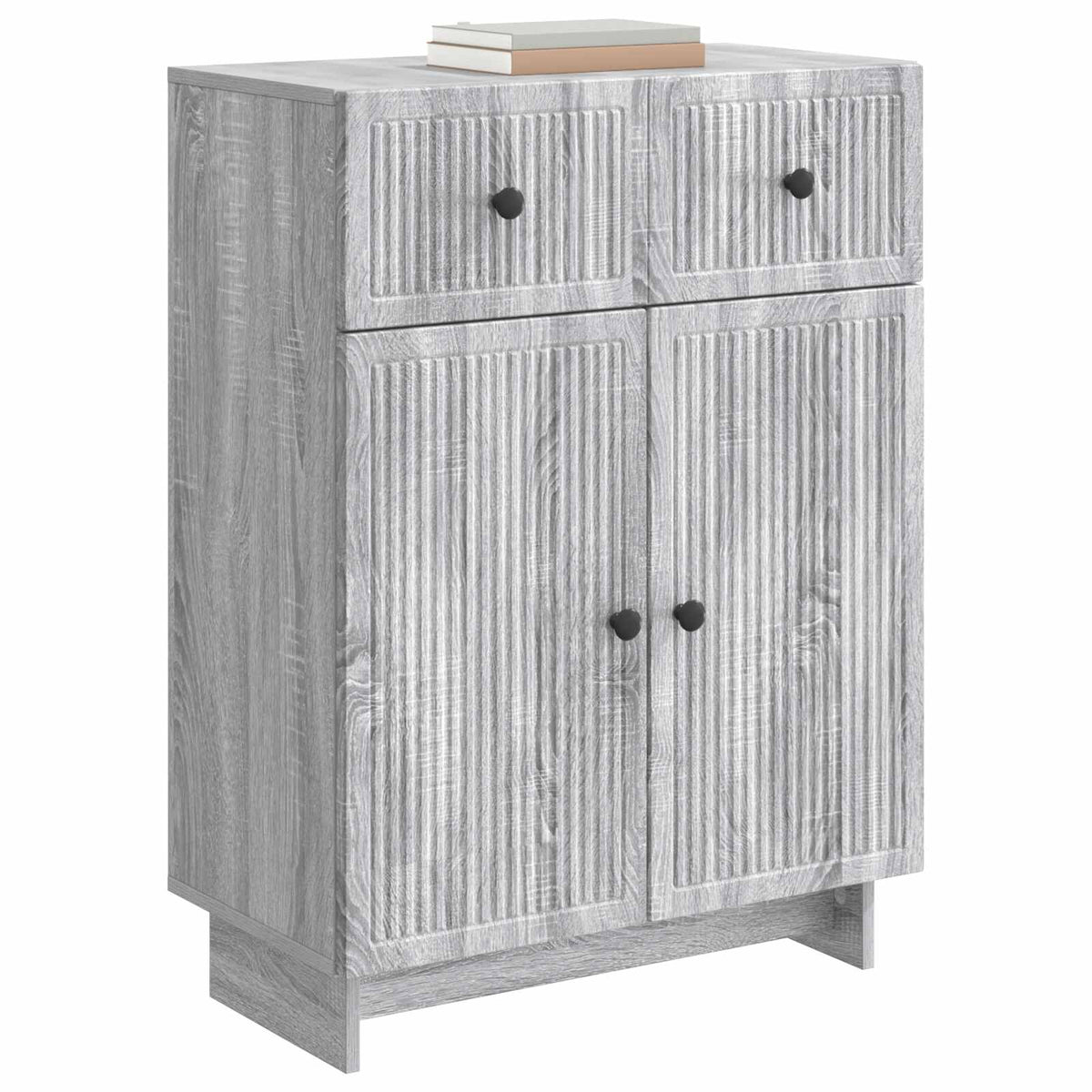 Sideboard Sonoma-Grau 66 x 34,5 x 90 cm Holzwerkstoff