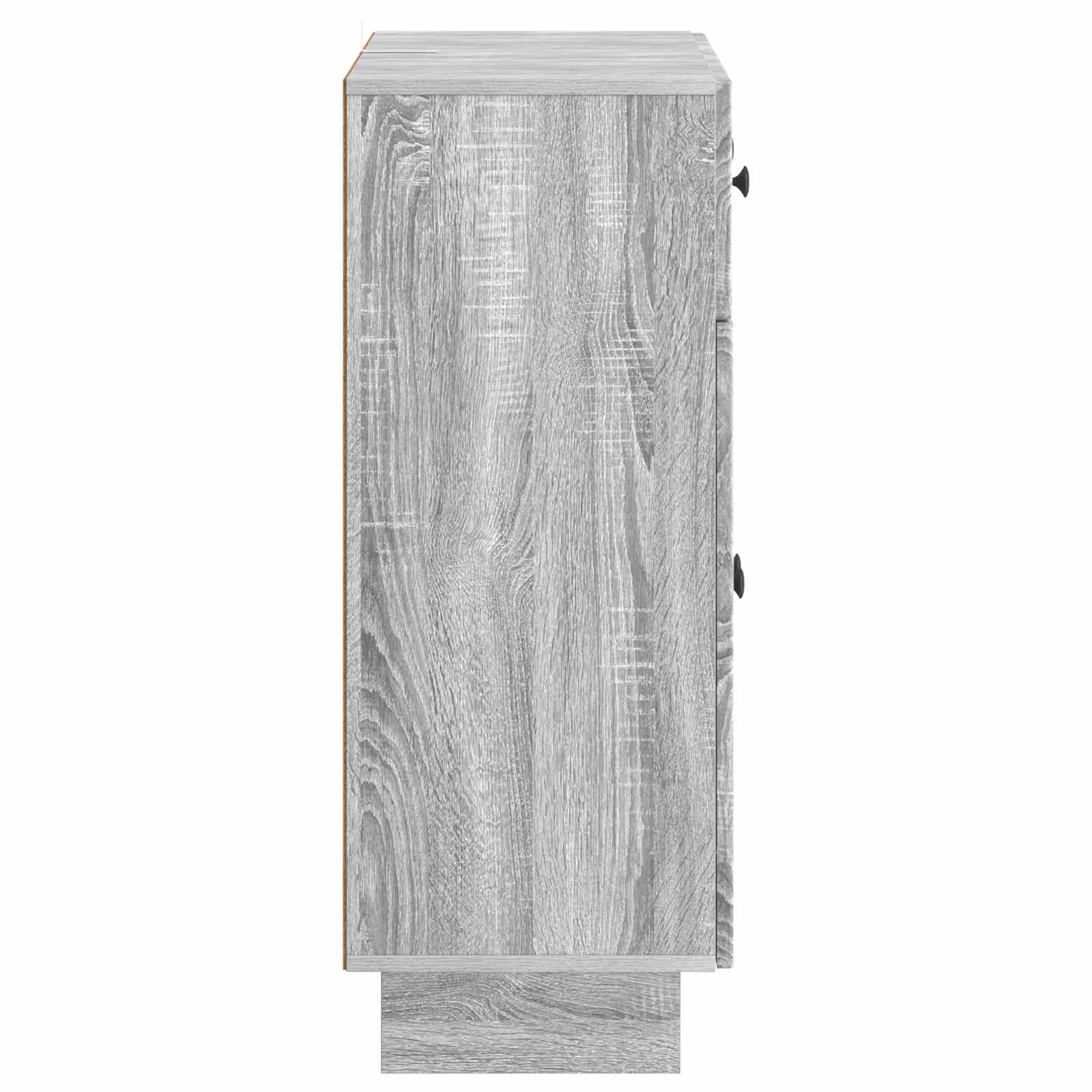 Sideboard Sonoma-Grau 66 x 34,5 x 90 cm Holzwerkstoff