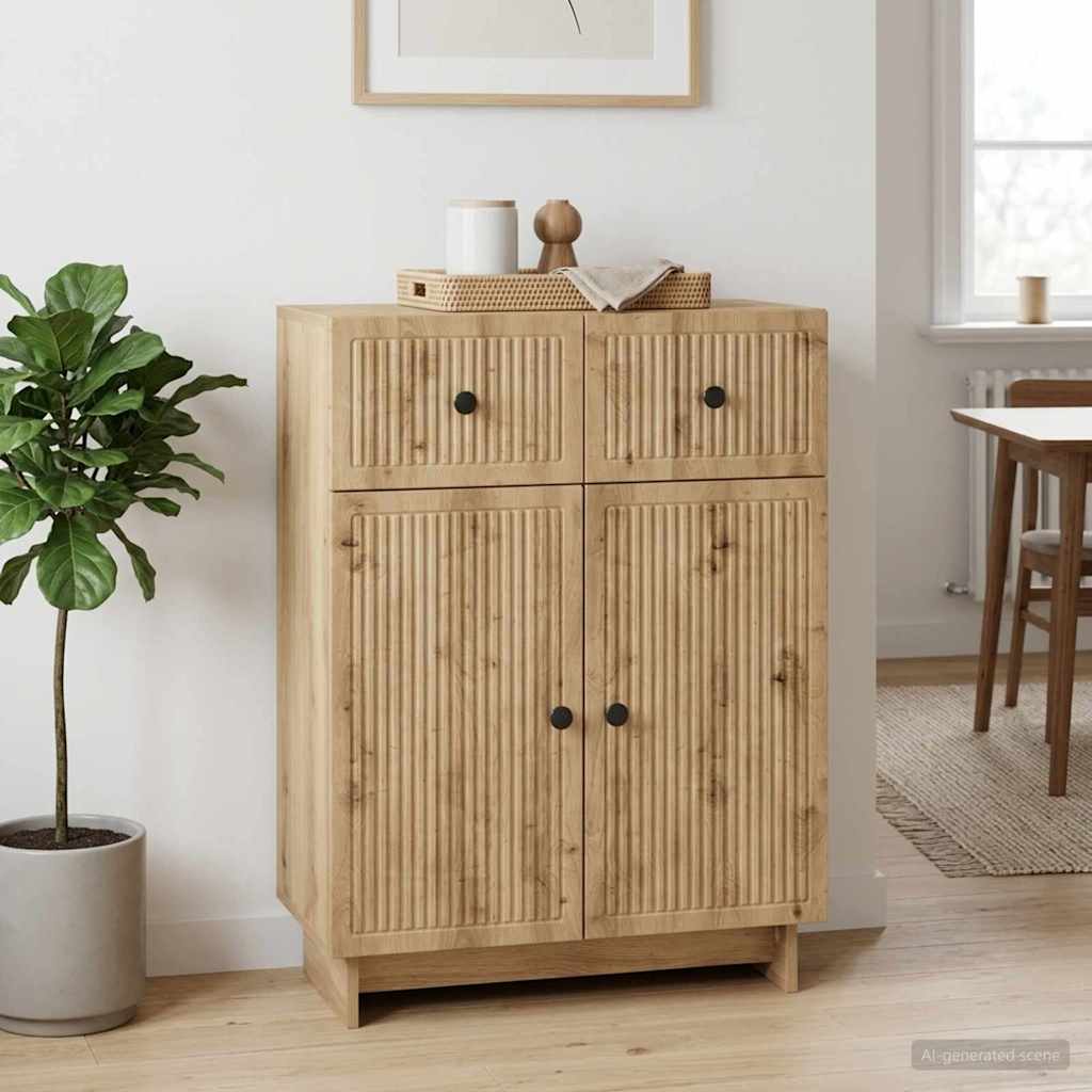 Sideboard Artisan-Eiche 66 x 34,5 x 90 cm Holzwerkstoff
