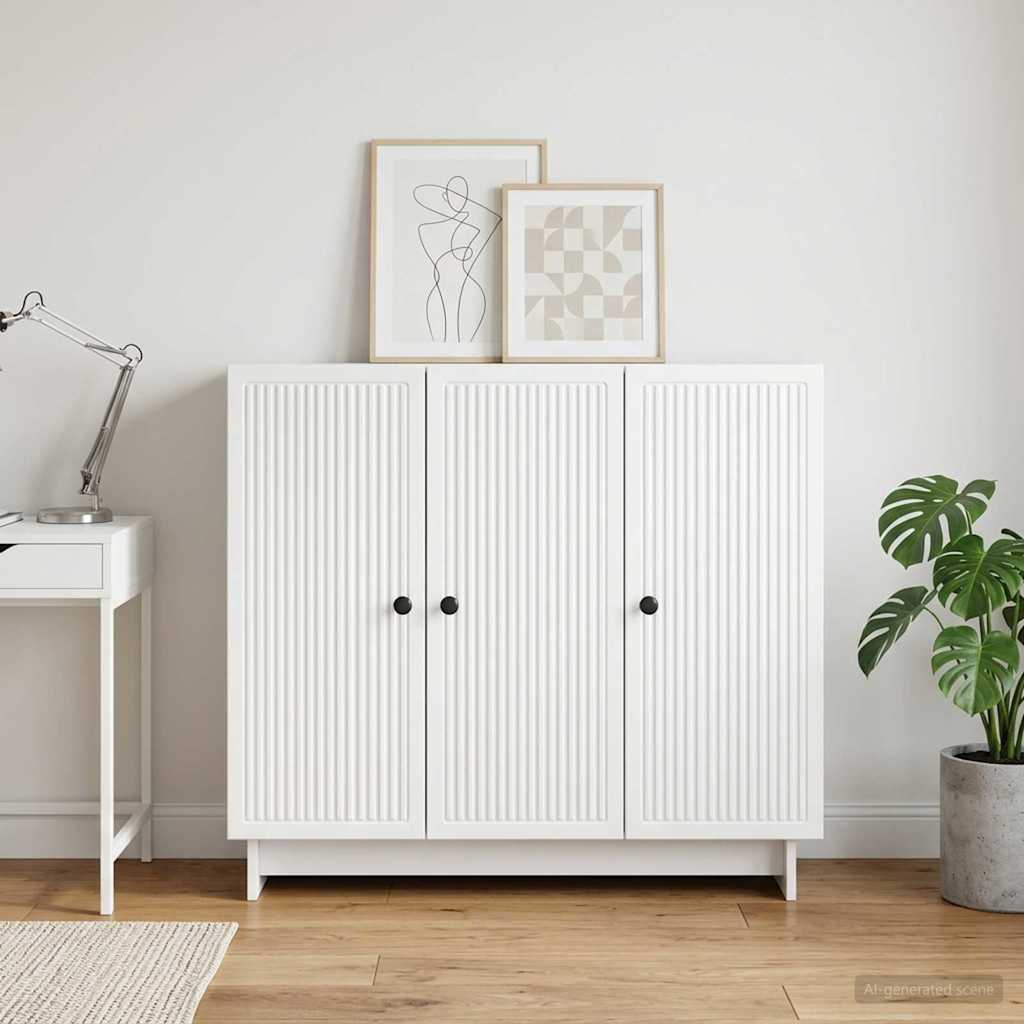 Sideboard Weiß 89 x 34,5 x 80 cm Holzwerkstoff
