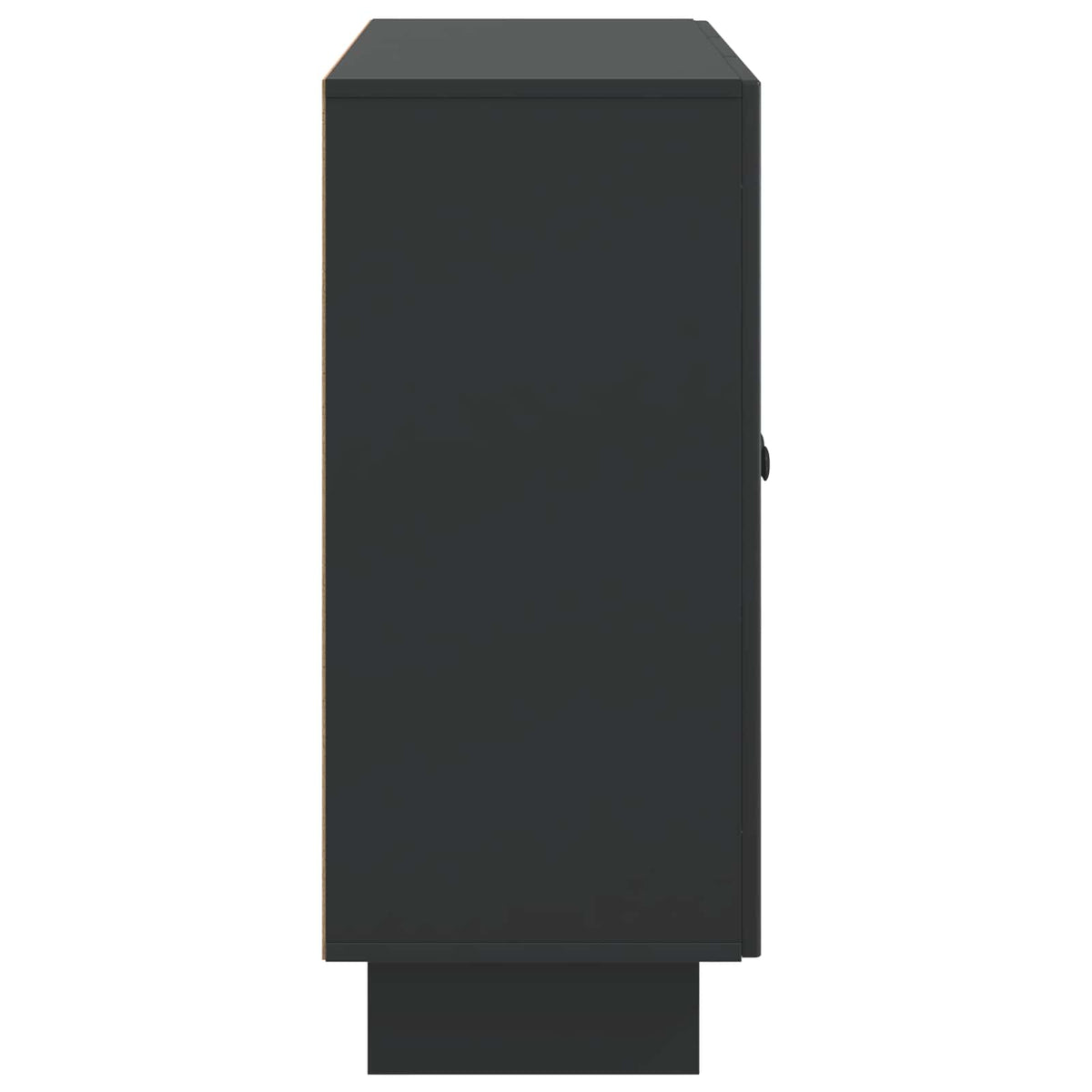 Sideboard Schwarz 89 x 34,5 x 80 cm Holzwerkstoff