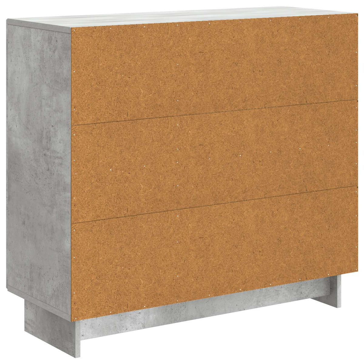 Sideboard Betongrau 89 x 34,5 x 80 cm Holzwerkstoff