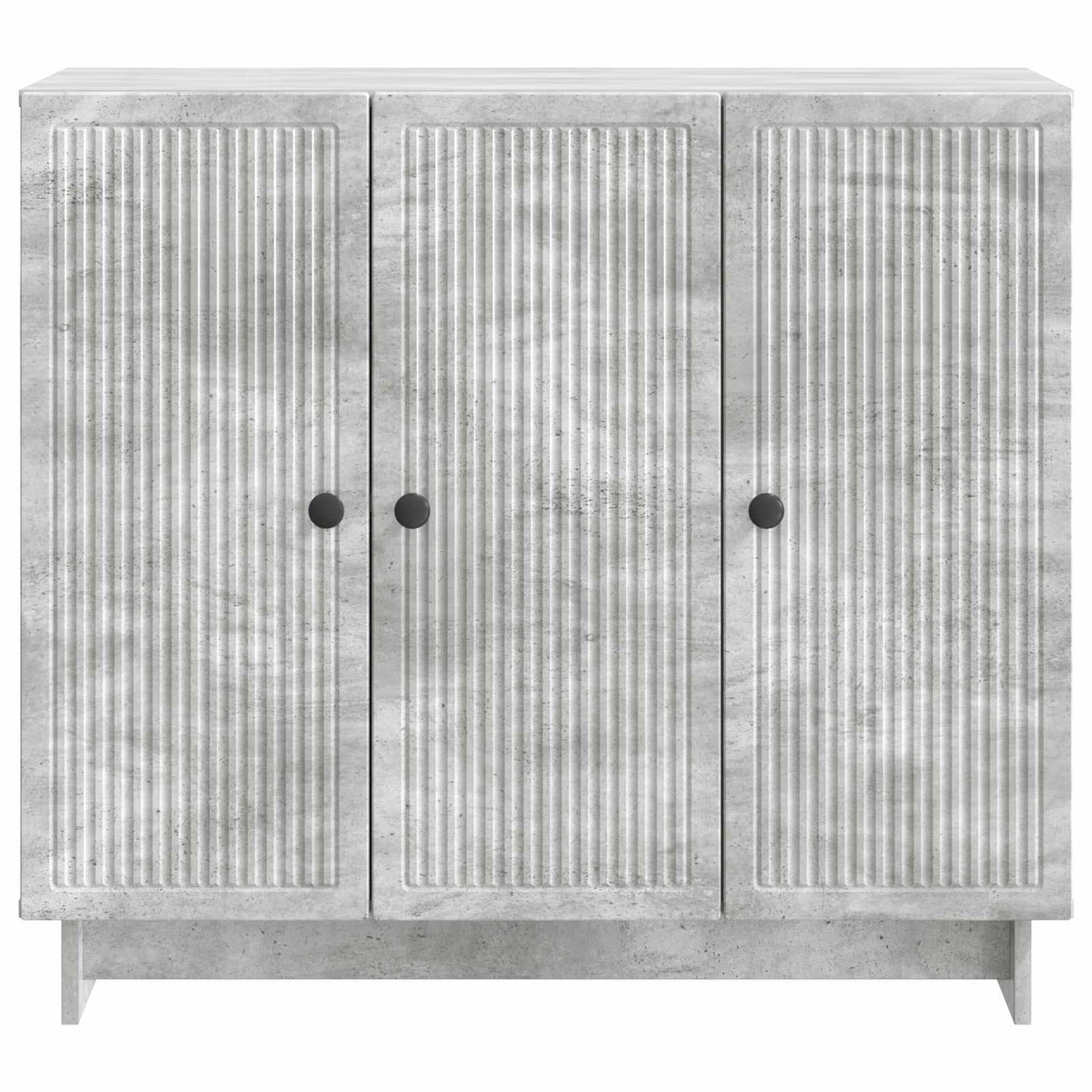 Sideboard Betongrau 89 x 34,5 x 80 cm Holzwerkstoff