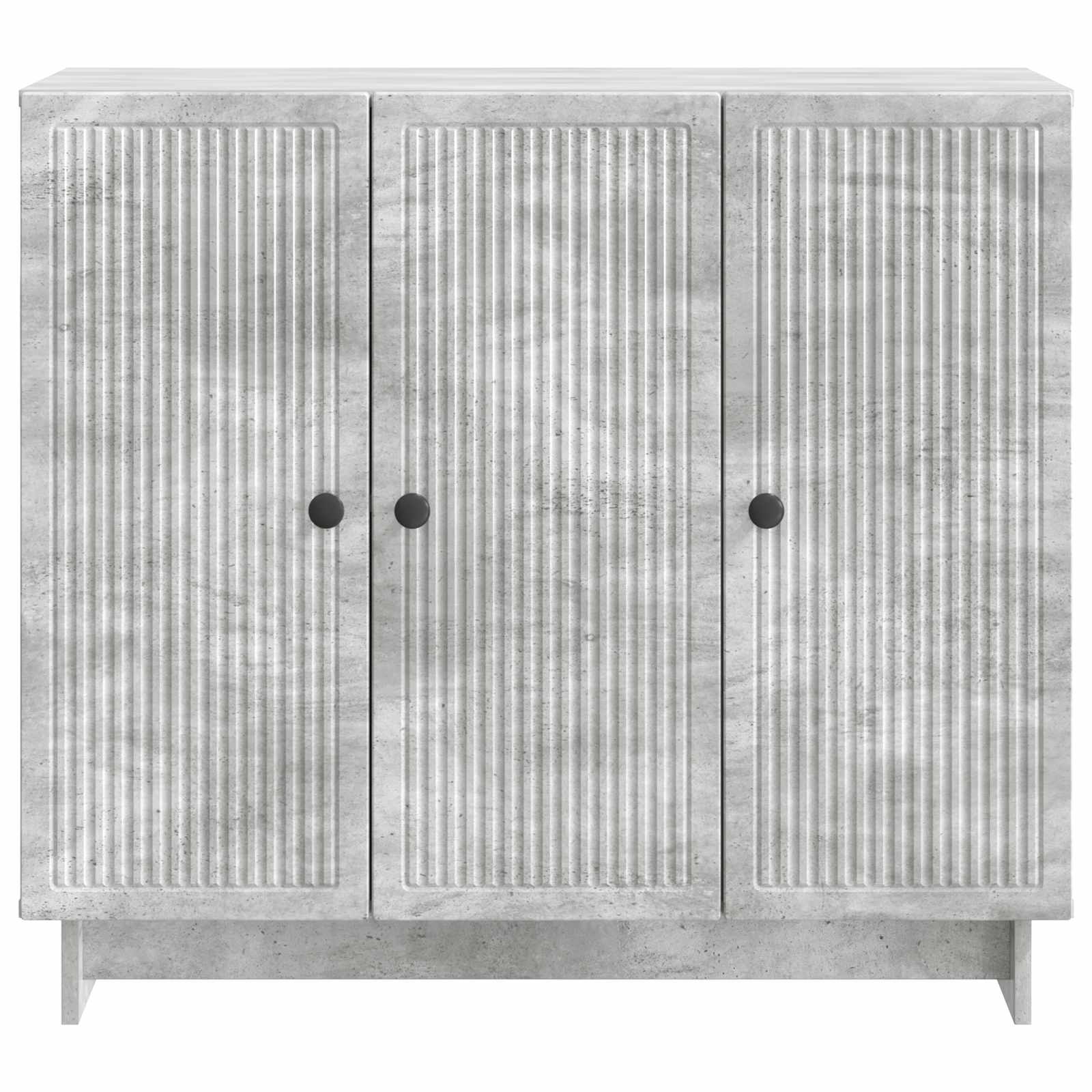 Sideboard Betongrau 89 x 34,5 x 80 cm Holzwerkstoff