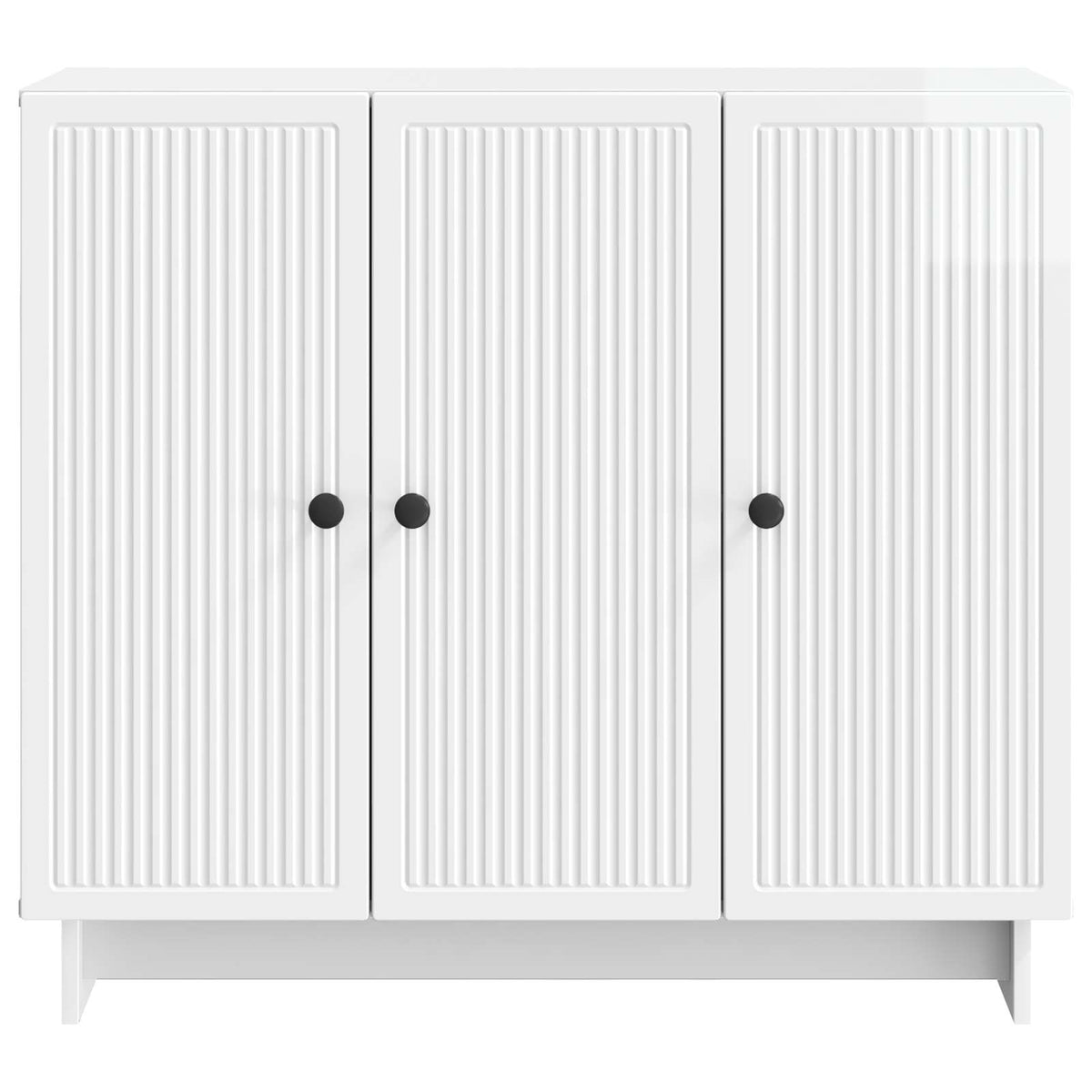Sideboard Hochglanz Weiß 89 x 34,5 x 80 cm Holzwerkstoff