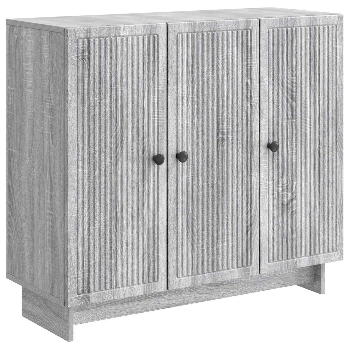 Sideboard Sonoma-Grau 89 x 34,5 x 80 cm Holzwerkstoff