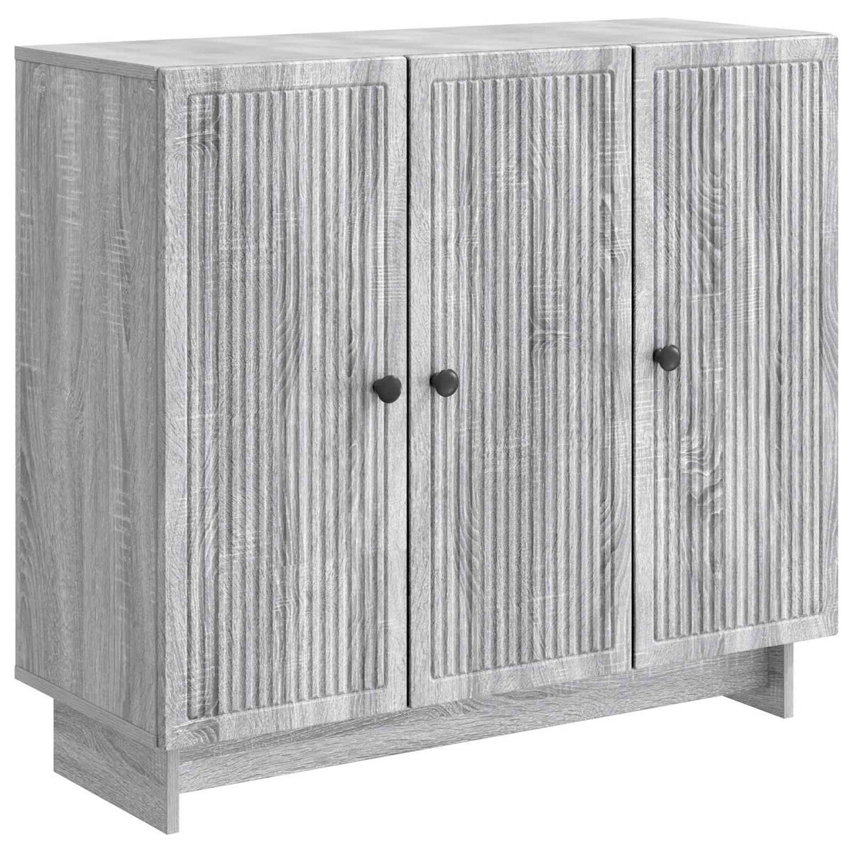 Sideboard Sonoma-Grau 89 x 34,5 x 80 cm Holzwerkstoff