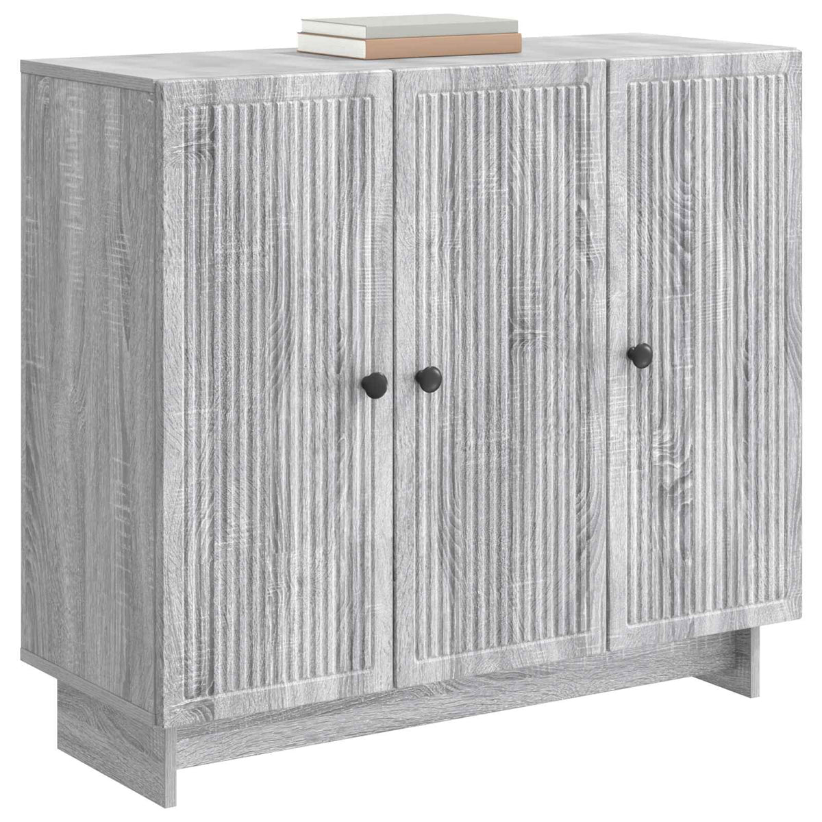 Sideboard Sonoma-Grau 89 x 34,5 x 80 cm Holzwerkstoff