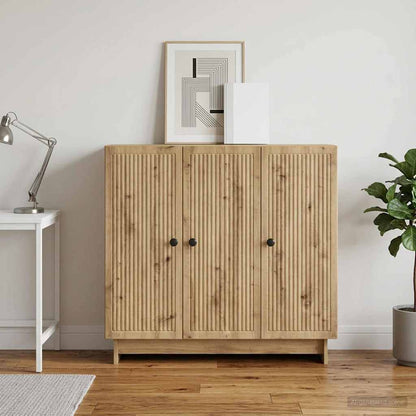 Sideboard Artisan-Eiche 89 x 34,5 x 80 cm Holzwerkstoff