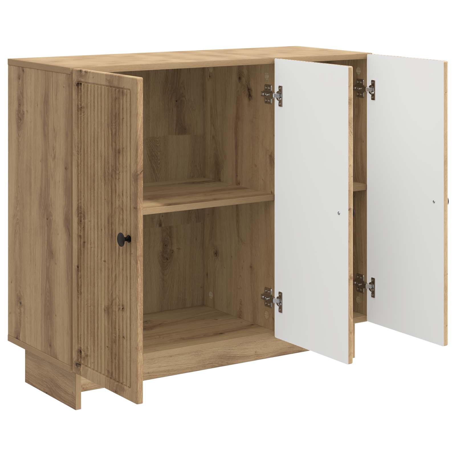 Sideboard Artisan-Eiche 89 x 34,5 x 80 cm Holzwerkstoff