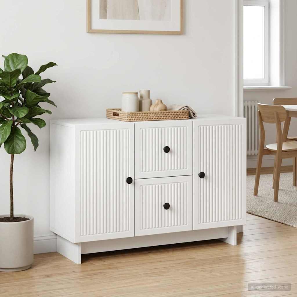 Sideboard Weiß 89 x 34,5 x 60 cm Holzwerkstoff