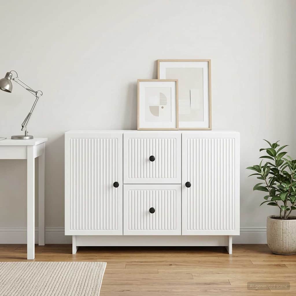 Sideboard Weiß 89 x 34,5 x 60 cm Holzwerkstoff