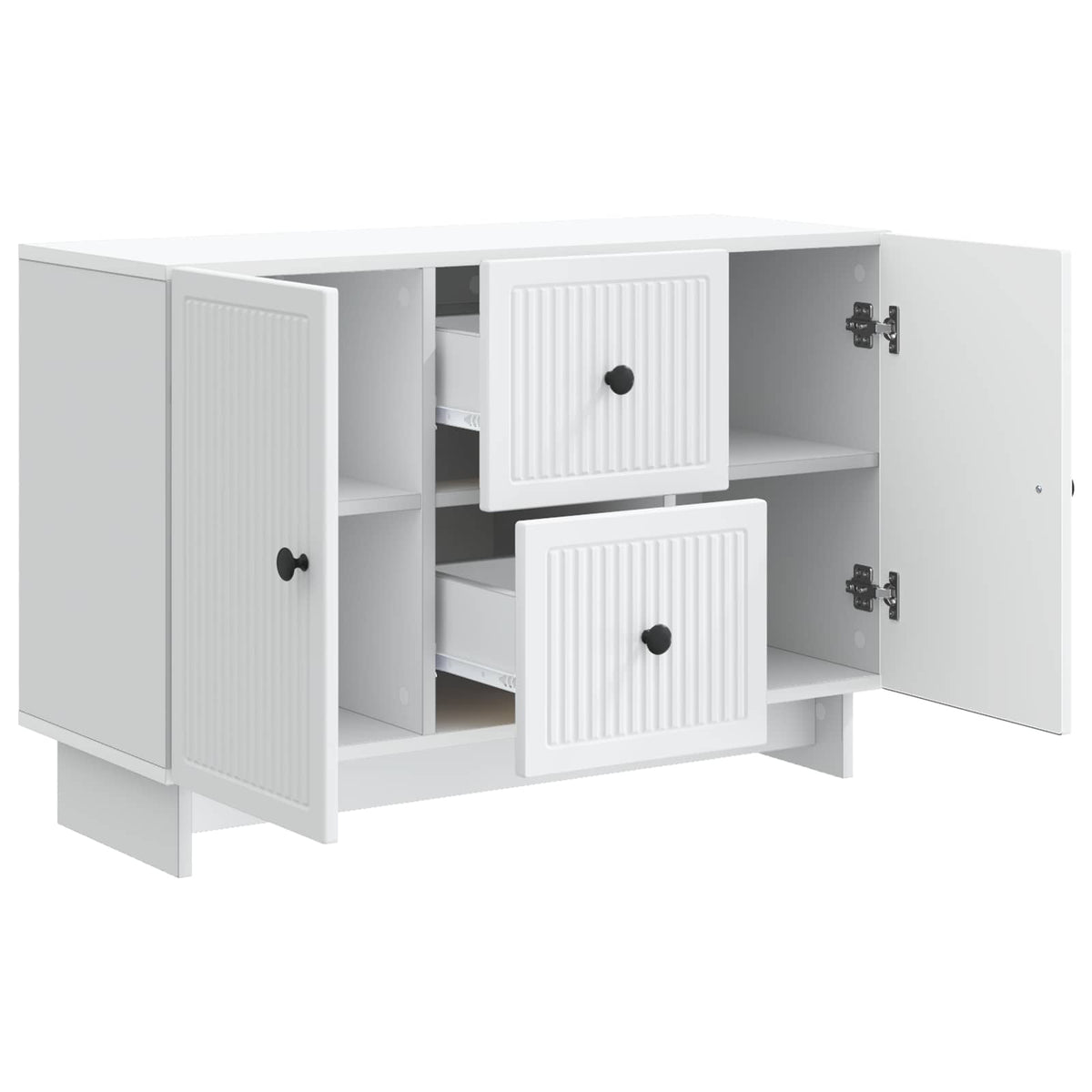 Sideboard Weiß 89 x 34,5 x 60 cm Holzwerkstoff