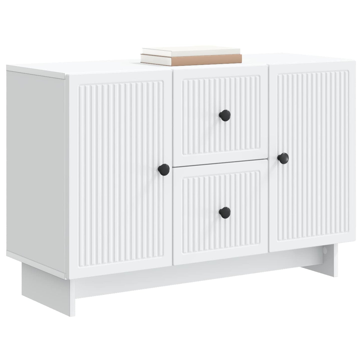 Sideboard Weiß 89 x 34,5 x 60 cm Holzwerkstoff