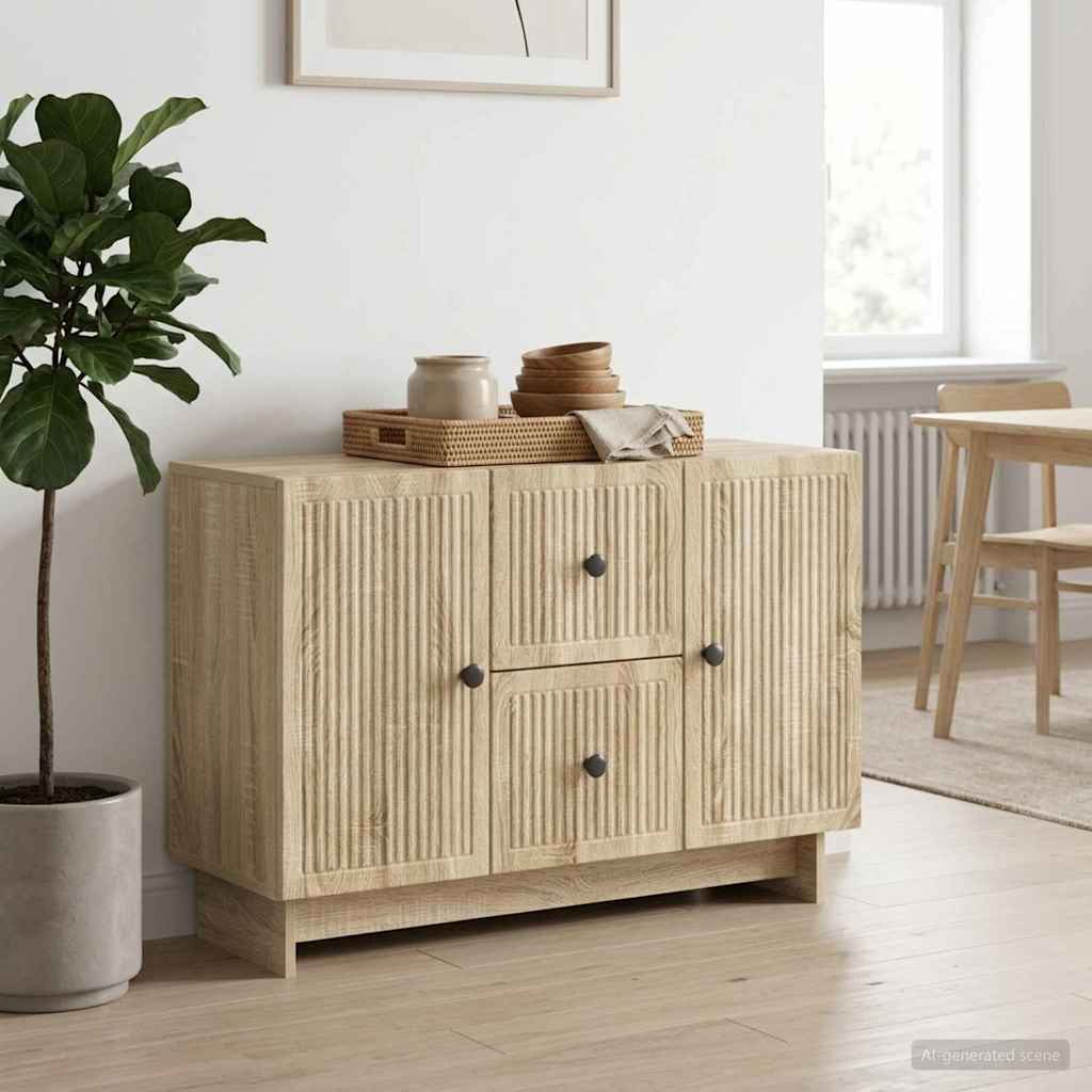 Sideboard Sonoma-Eiche 89 x 34,5 x 60 cm Holzwerkstoff
