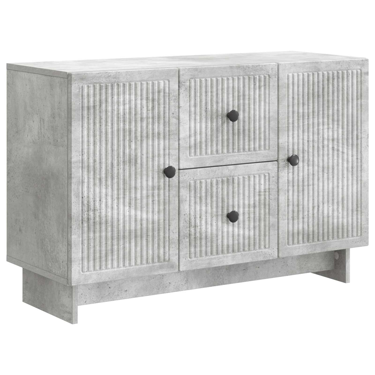 Sideboard Betongrau 89 x 34,5 x 60 cm Holzwerkstoff