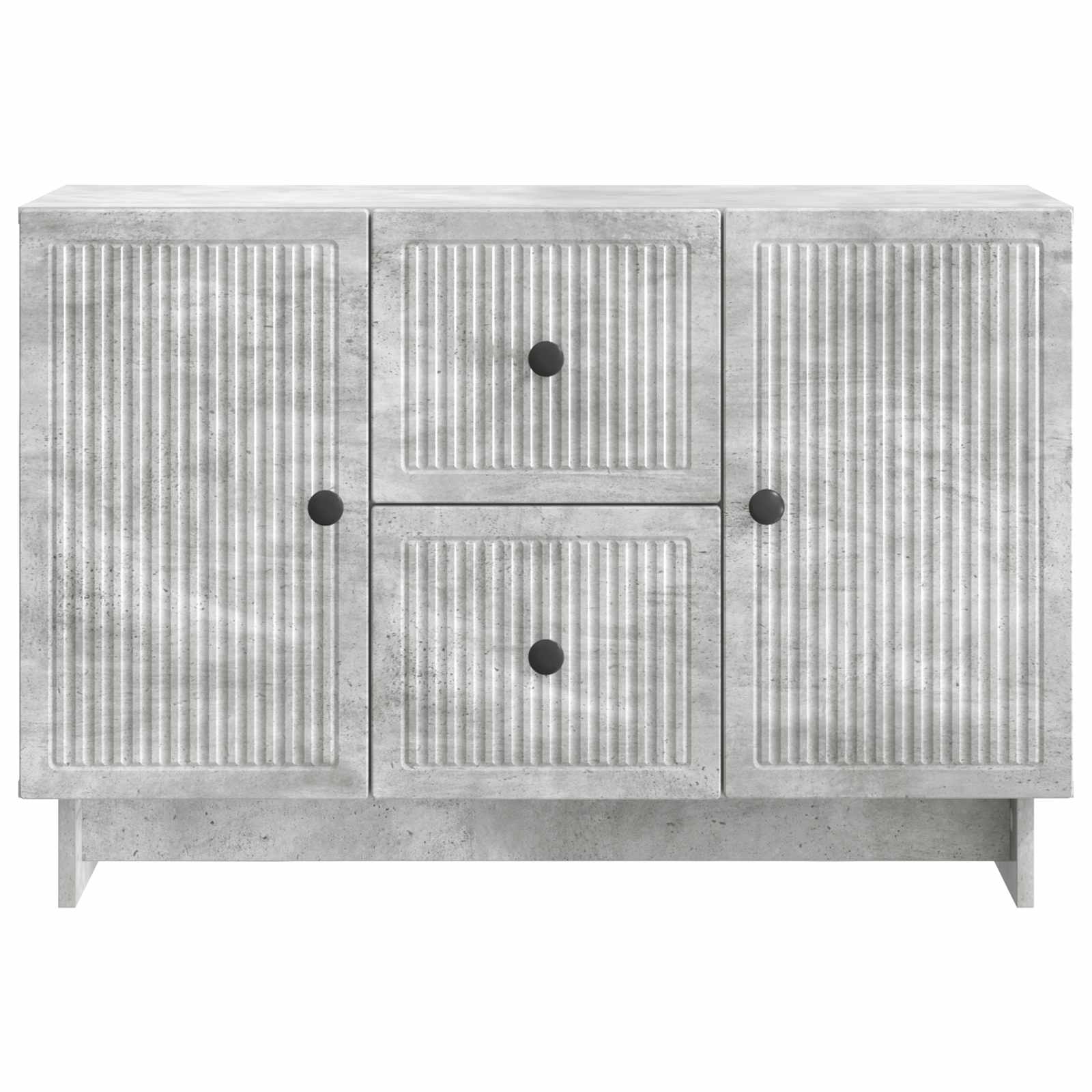 Sideboard Betongrau 89 x 34,5 x 60 cm Holzwerkstoff