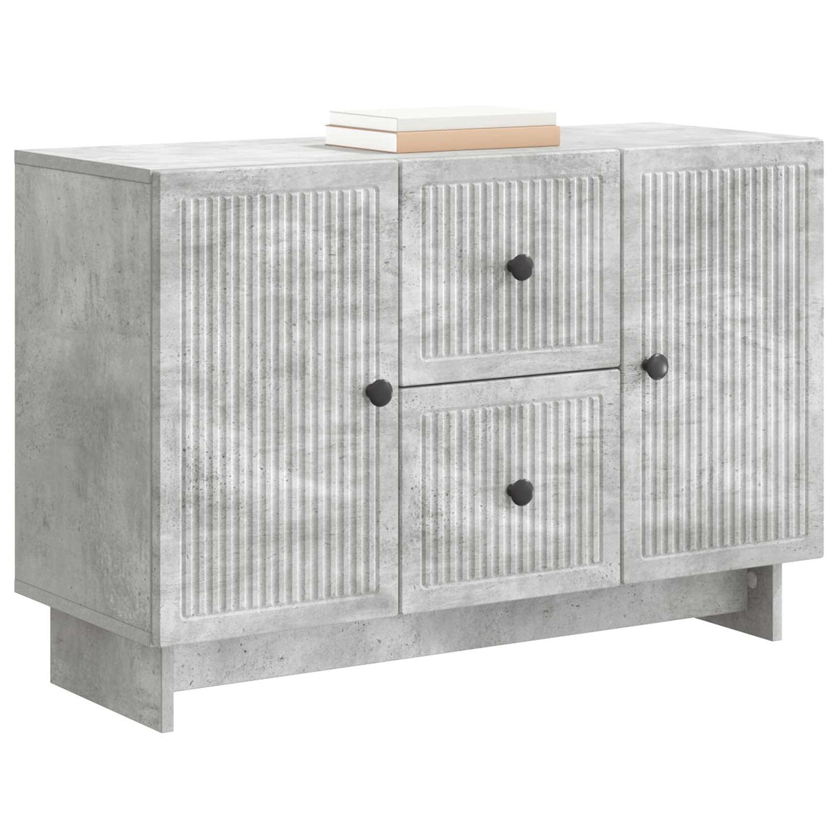 Sideboard Betongrau 89 x 34,5 x 60 cm Holzwerkstoff