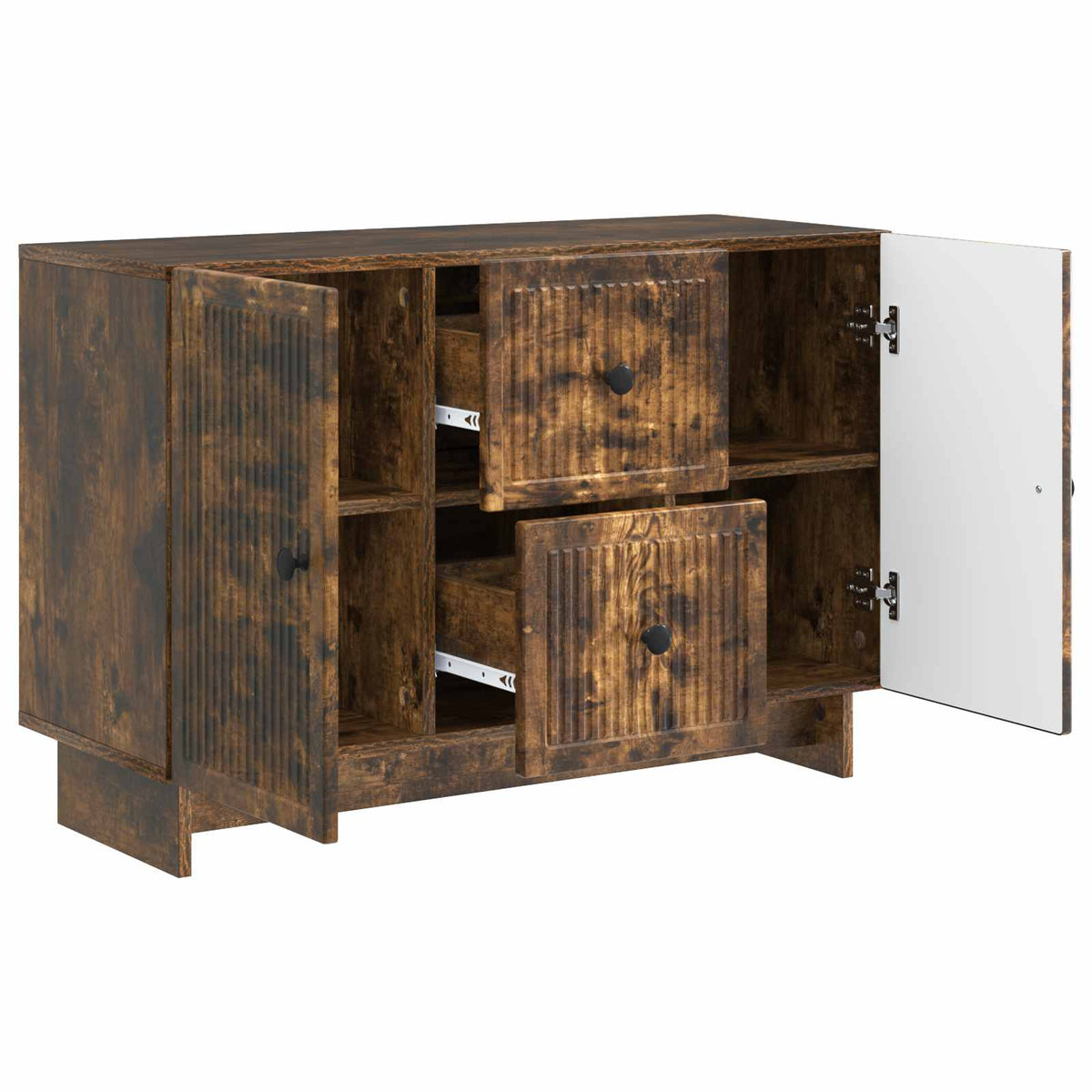 Sideboard Geräucherte Eiche 89 x 34,5 x 60 cm Holzwerkstoff