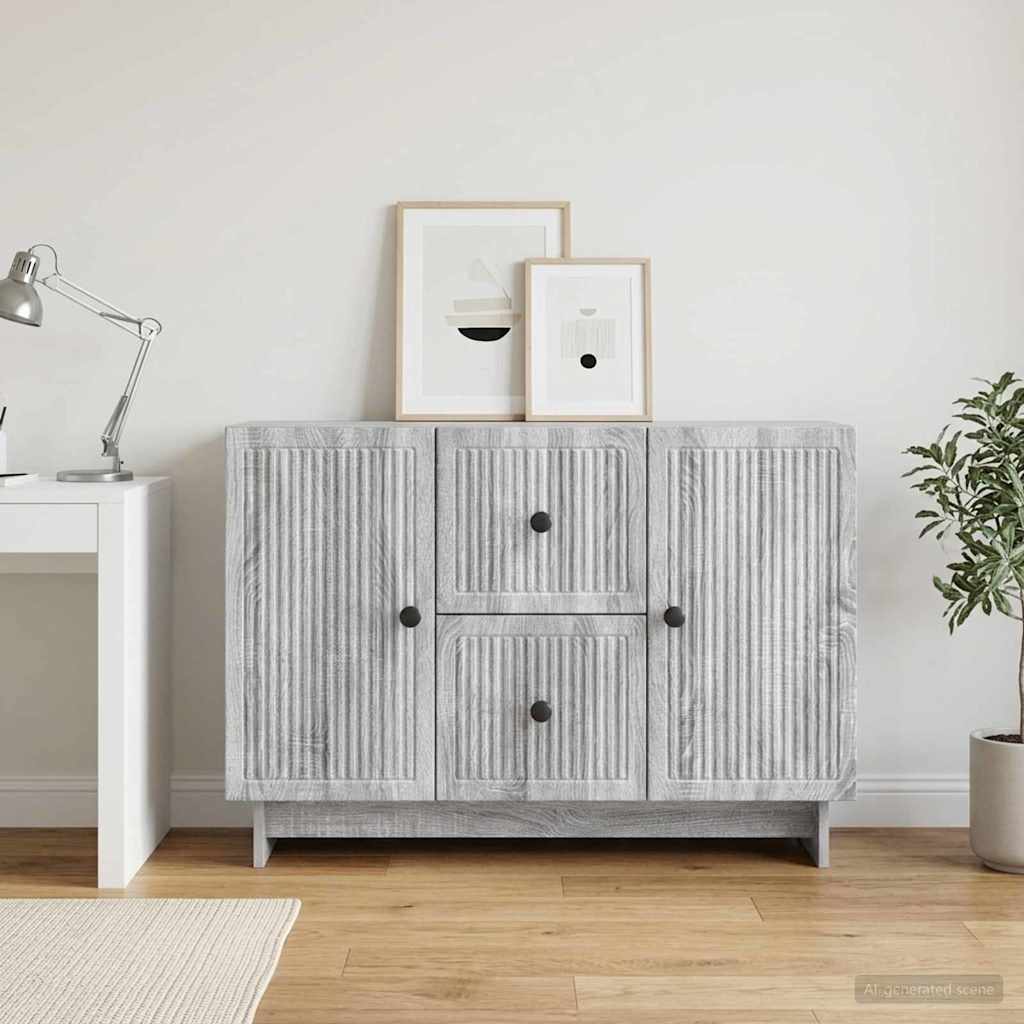 Sideboard Graues Sonoma 89 x 34,5 x 60 cm Holzwerkstoff