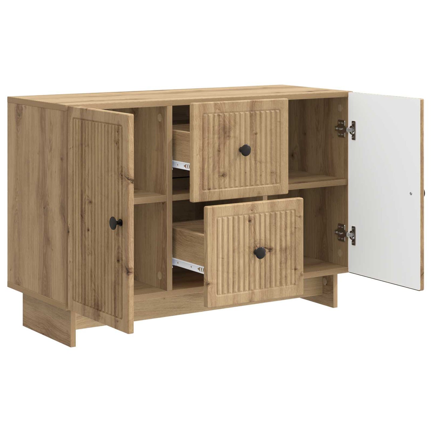 Sideboard Artisan-Eiche 89 x 34,5 x 60 cm Holzwerkstoff
