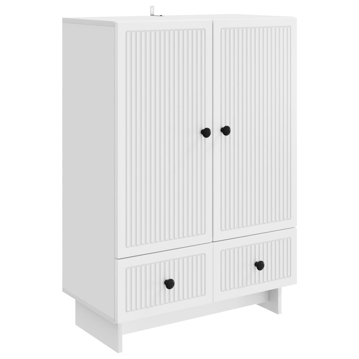 Sideboard Weiß 66 x 34,5 x 95 cm Holzwerkstoff