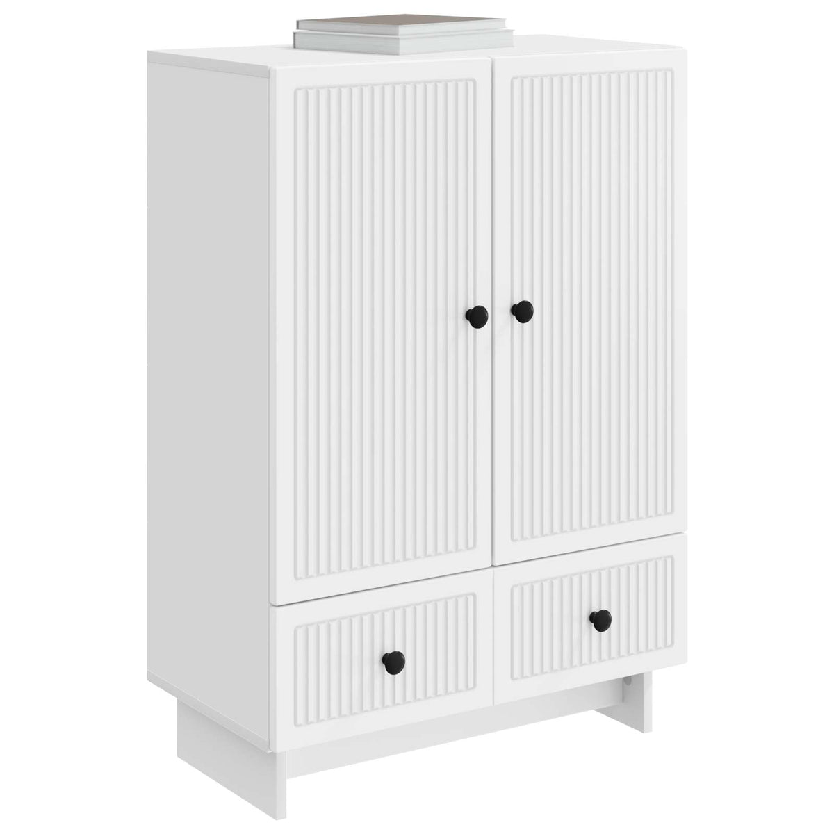 Sideboard Weiß 66 x 34,5 x 95 cm Holzwerkstoff